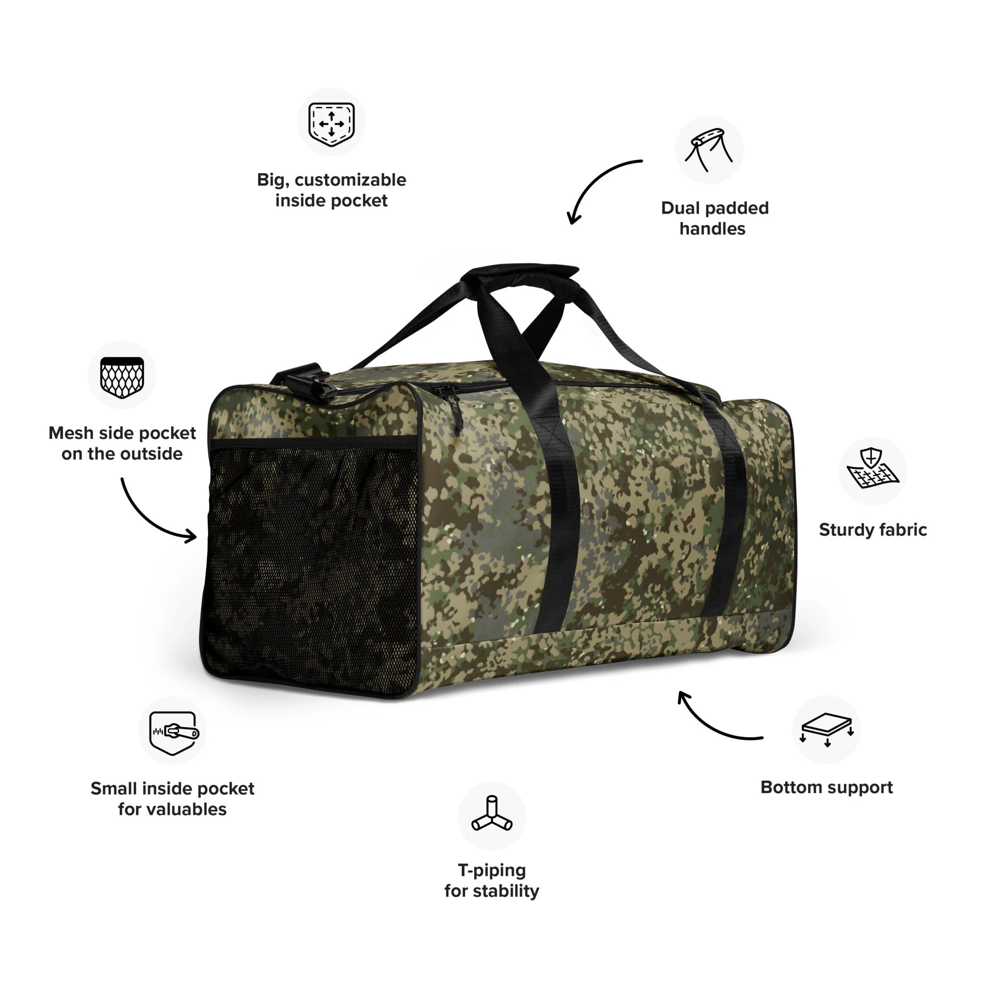 German Multitarn CAMO Duffle Bag - Image 11