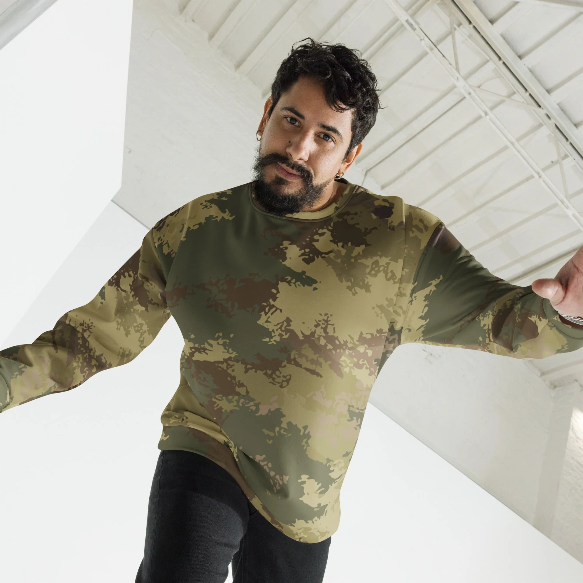 Poisonous Multi-Terrain CAMO Unisex Sweatshirt - Image 4