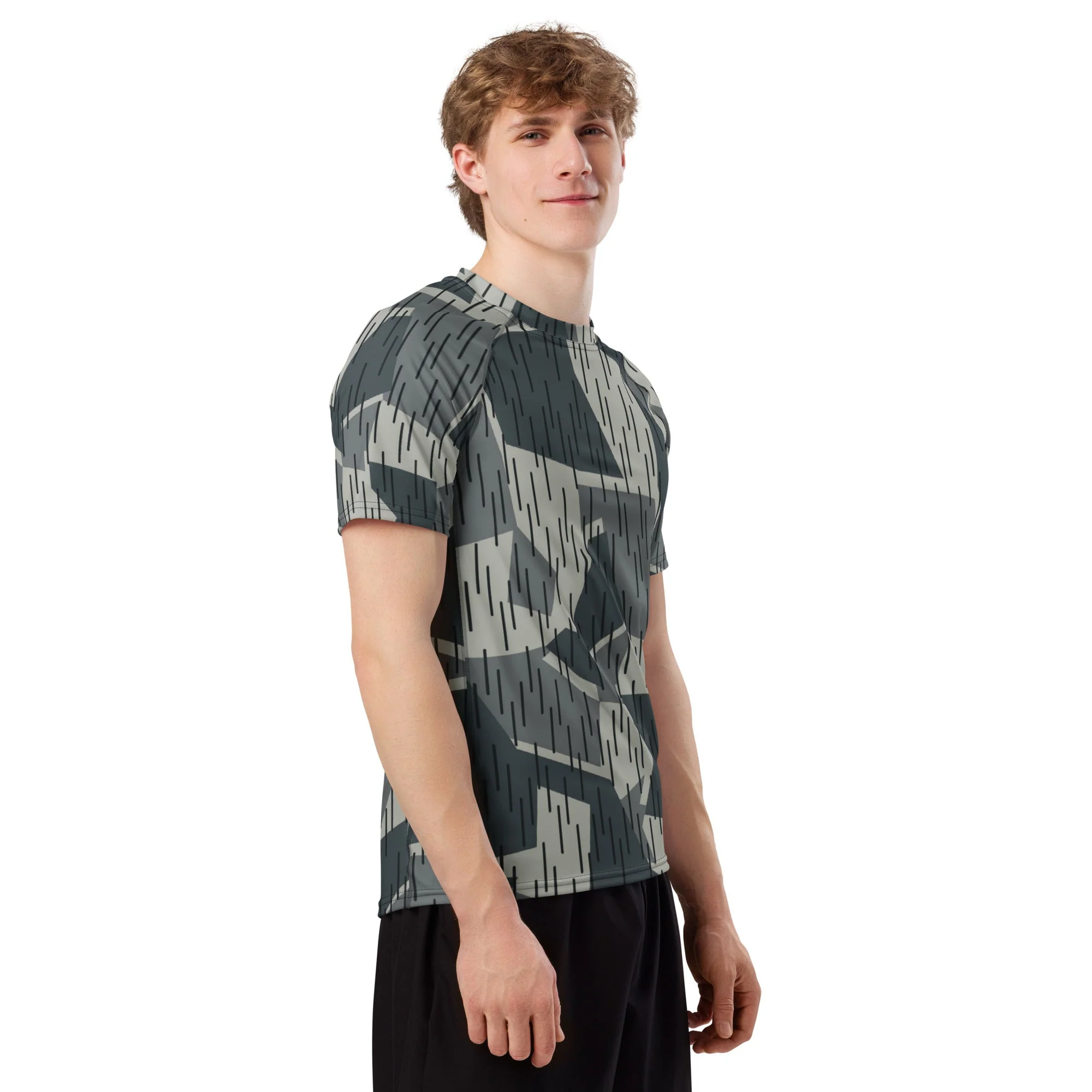 Ad Astra Moon Splittermuster Urban Movie CAMO Mens Short-Sleeve Rash Guard - Image 3