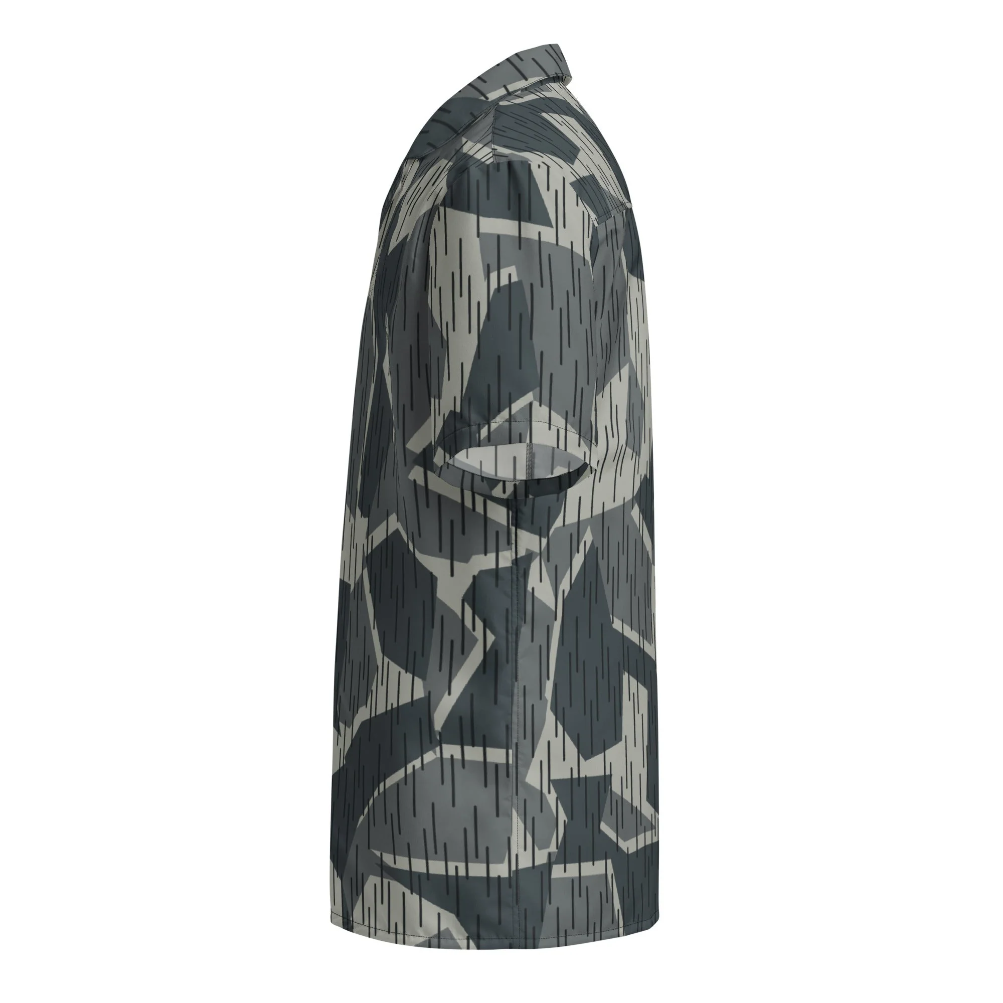 Ad Astra Moon Splittermuster Urban Movie CAMO Unisex Short-Sleeve Button Shirt - Image 10