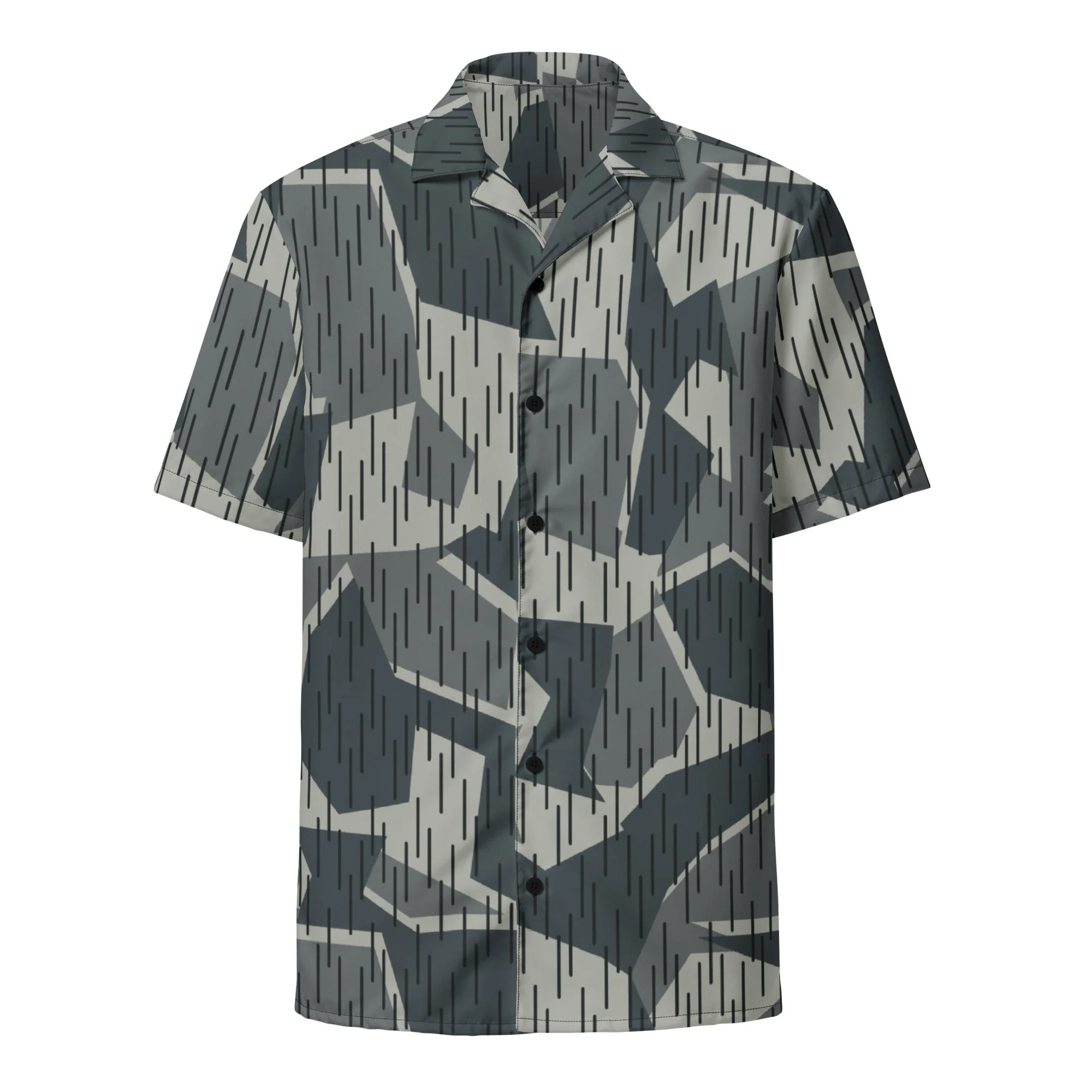 Ad Astra Moon Splittermuster Urban Movie CAMO Unisex Short-Sleeve Button Shirt - Image 13
