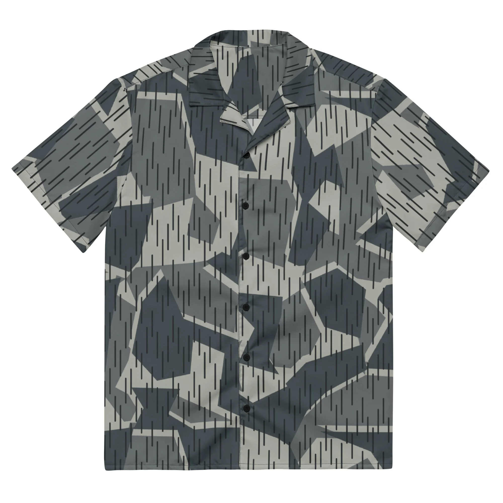 Ad Astra Moon Splittermuster Urban Movie CAMO Unisex Short-Sleeve Button Shirt - Image 3