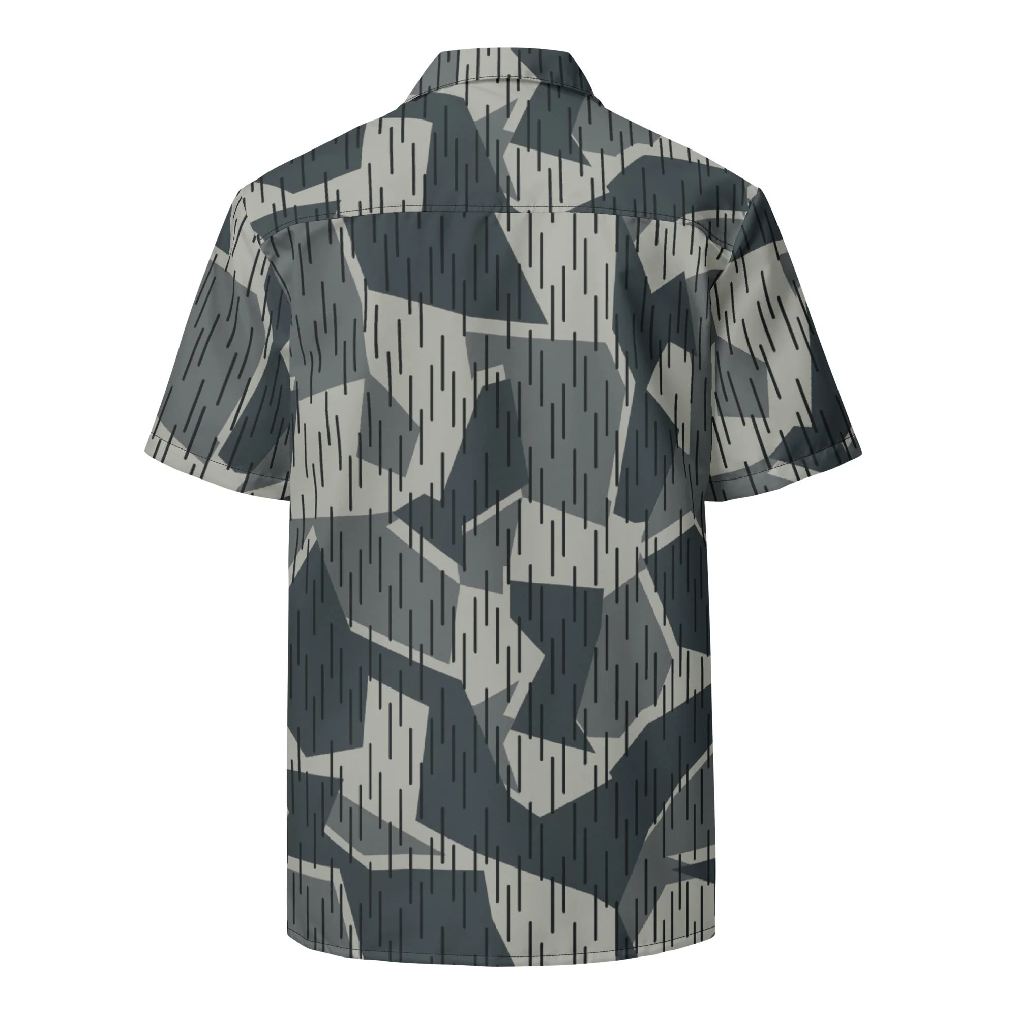 Ad Astra Moon Splittermuster Urban Movie CAMO Unisex Short-Sleeve Button Shirt - Image 9