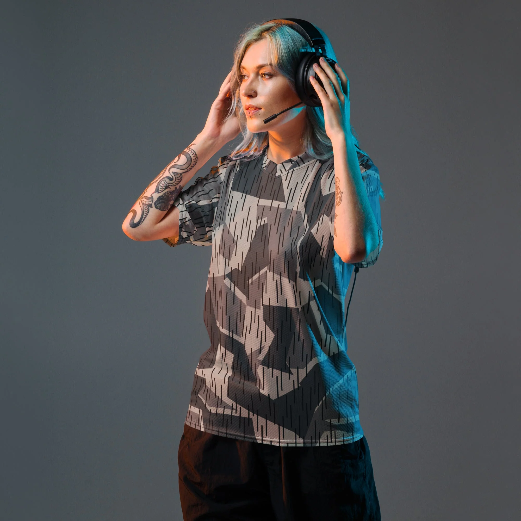 Ad Astra Moon Splittermuster Urban Movie CAMO Unisex Sports Jersey - Image 3