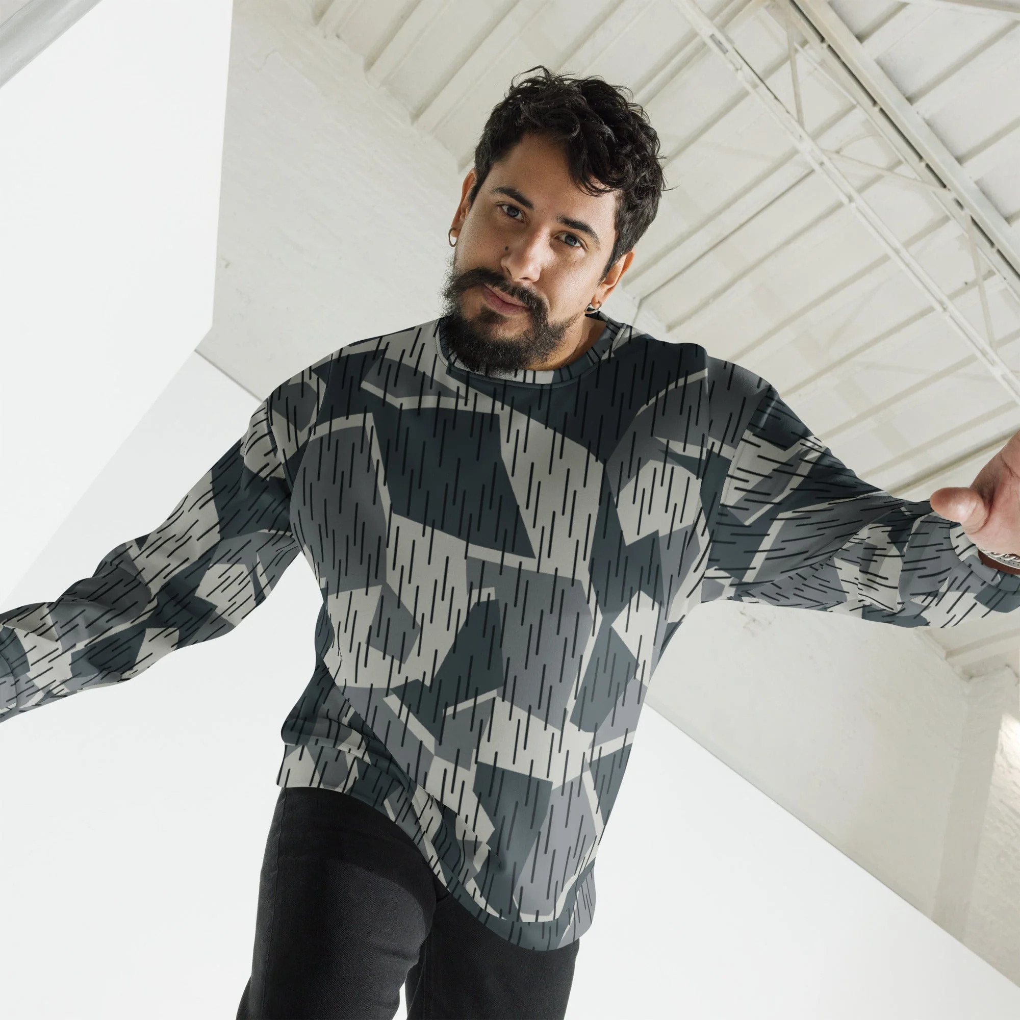 Ad Astra Moon Splittermuster Urban Movie CAMO Unisex Sweatshirt - Image 4