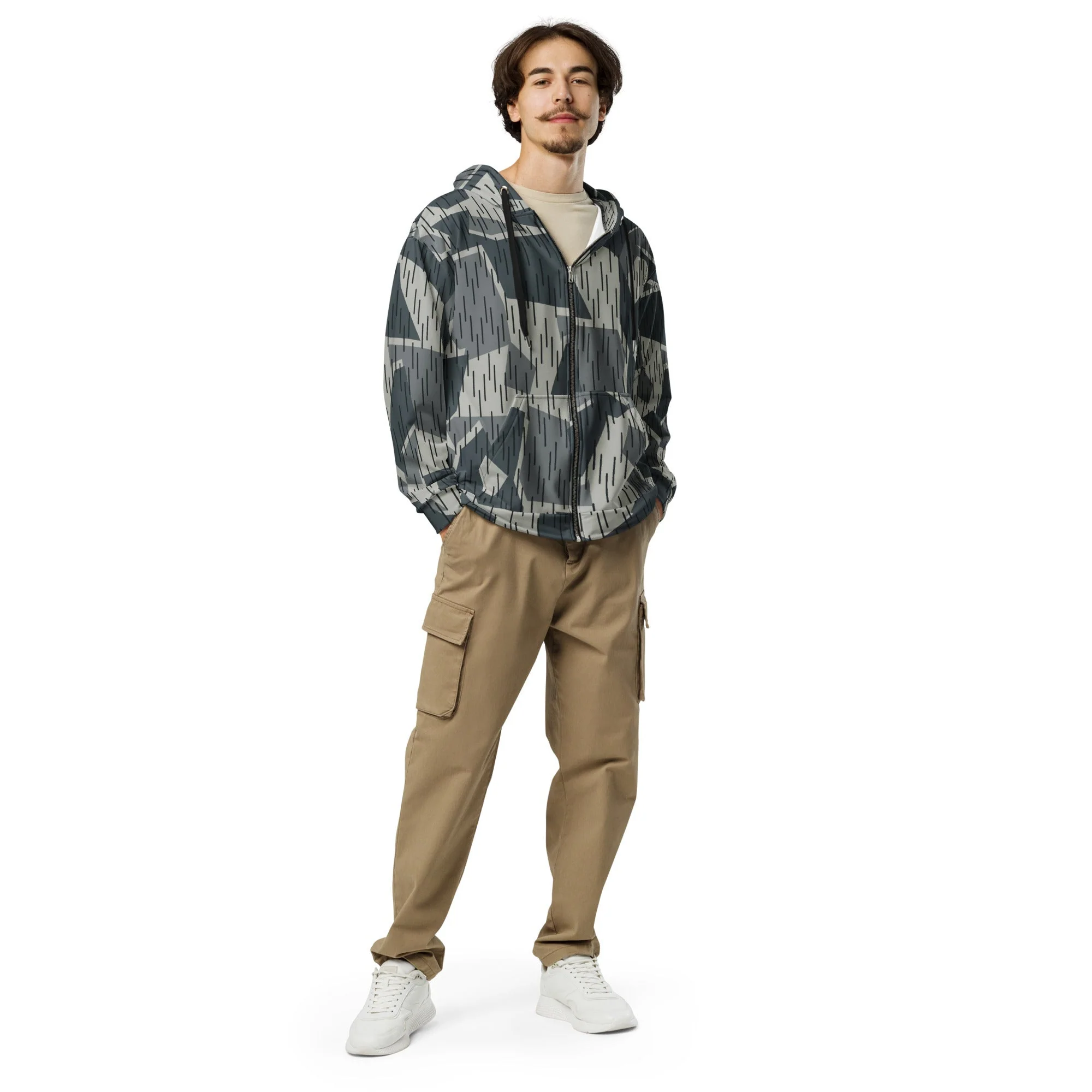 Ad Astra Moon Splittermuster Urban Movie CAMO Unisex Zip Hoodie - Image 10