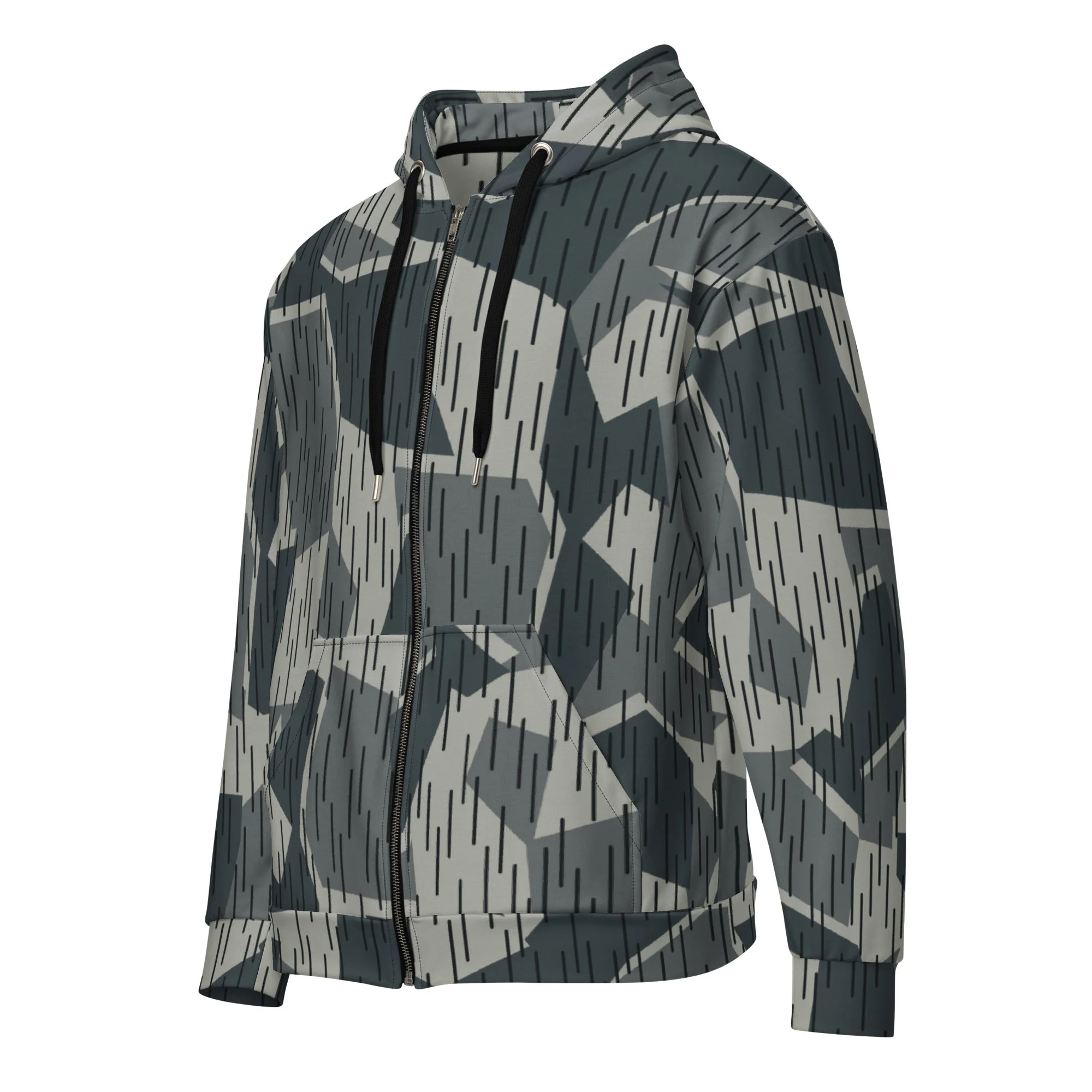 Ad Astra Moon Splittermuster Urban Movie CAMO Unisex Zip Hoodie - Image 4