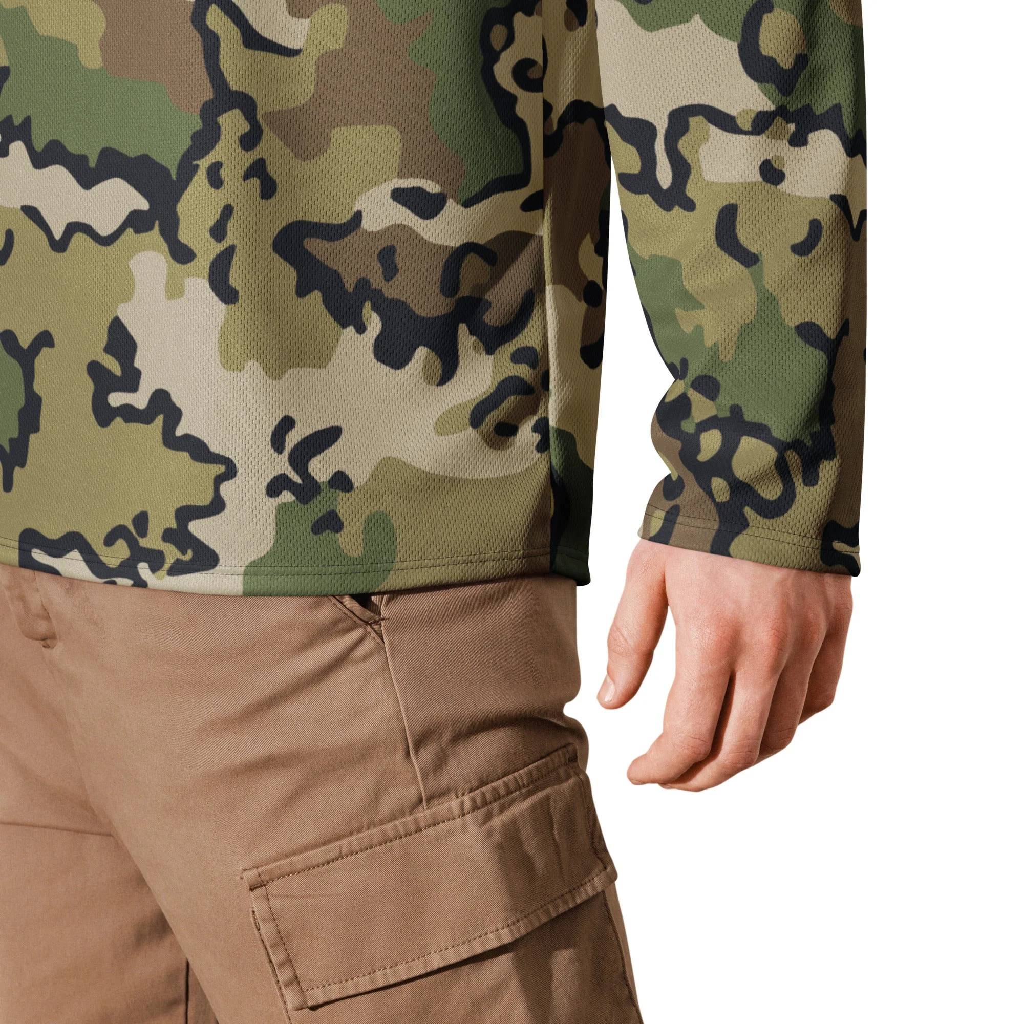 Alaska Chocolate Chip Multi-terrain CAMO Unisex Hockey Fan Jersey - Image 15