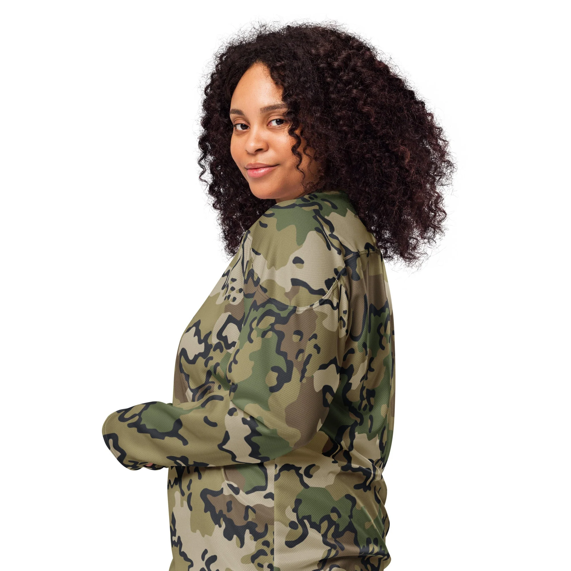Alaska Chocolate Chip Multi-terrain CAMO Unisex Hockey Fan Jersey - Image 7