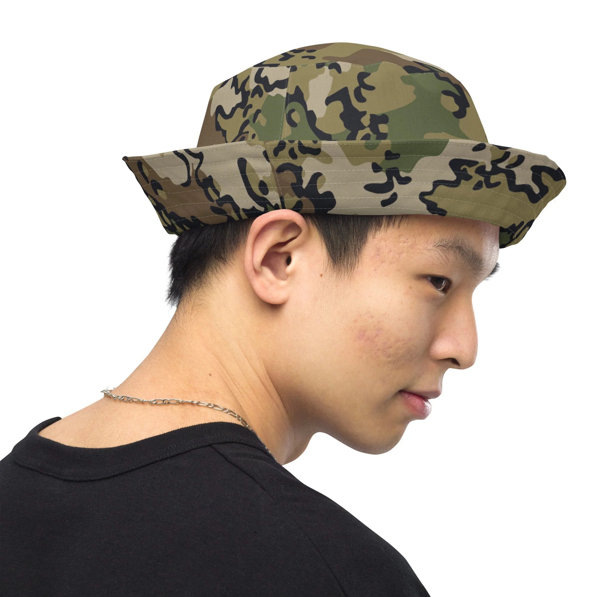 Alaska Chocolate Chip Multi-terrain CAMO Reversible Bucket Hat - Image 4