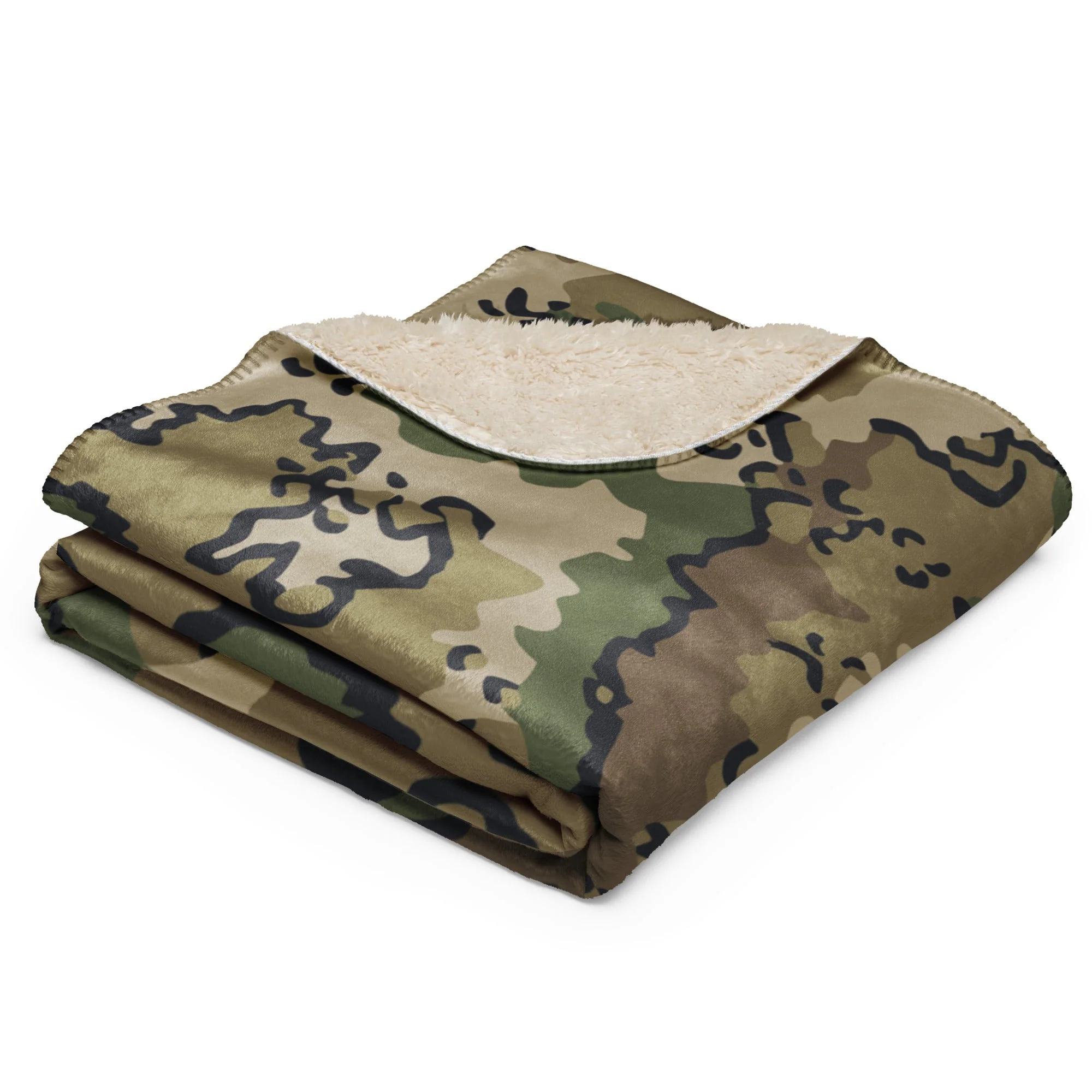 Alaska Chocolate Chip Multi-terrain CAMO Sherpa Blanket - Image 11
