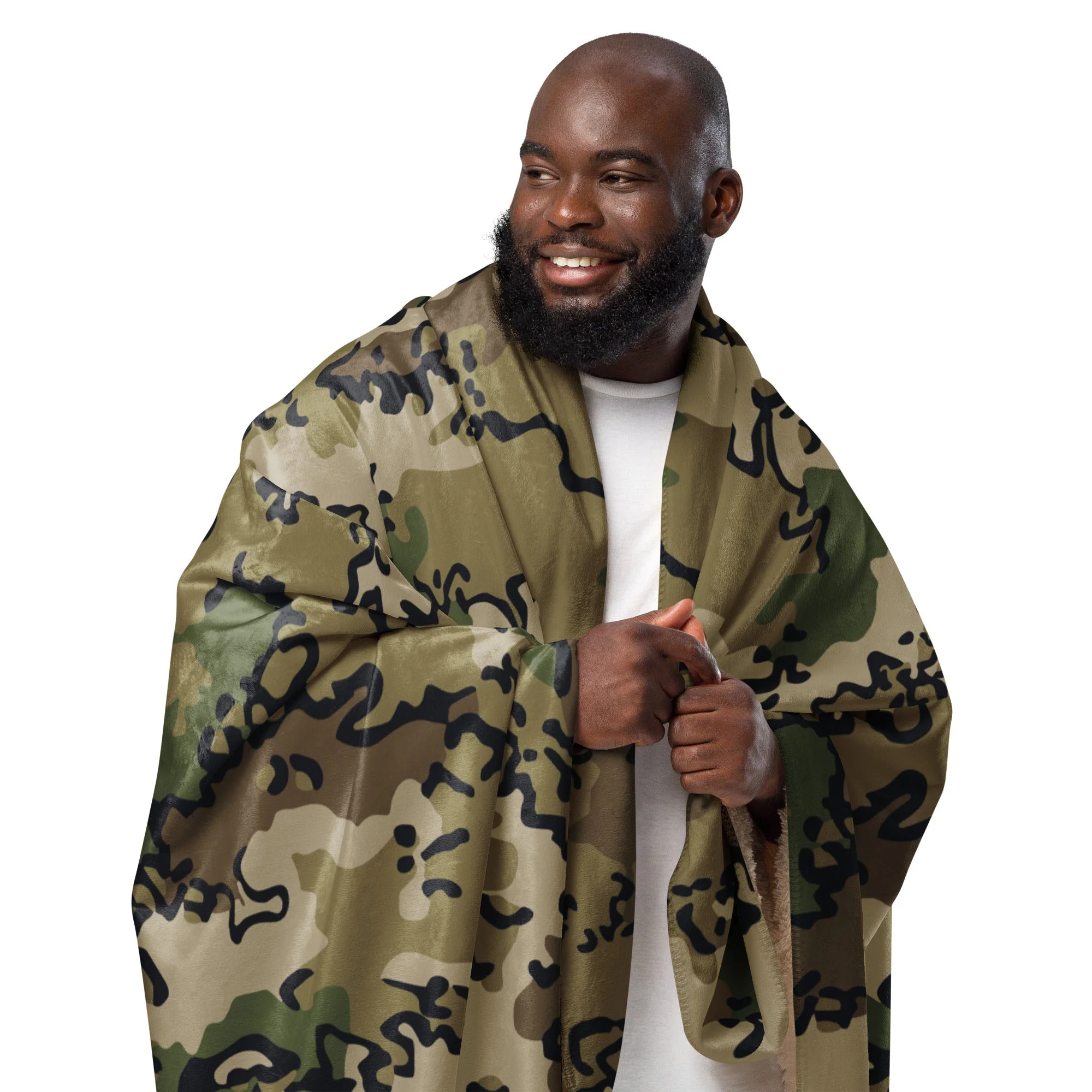 Alaska Chocolate Chip Multi-terrain CAMO Sherpa Blanket - Image 13