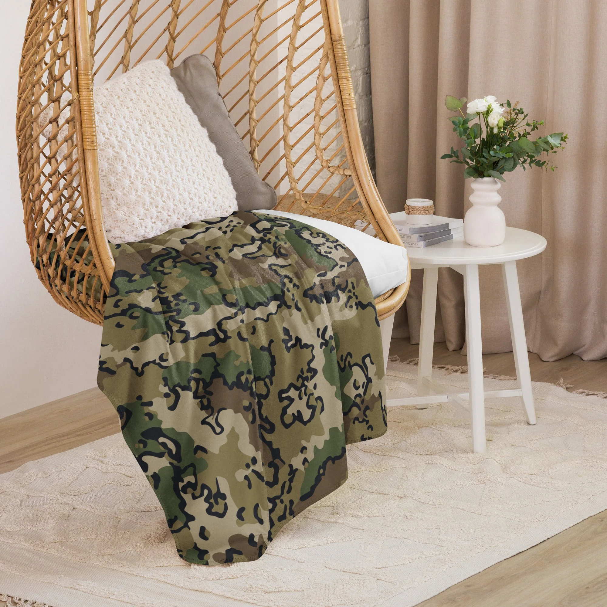 Alaska Chocolate Chip Multi-terrain CAMO Sherpa Blanket - Image 7