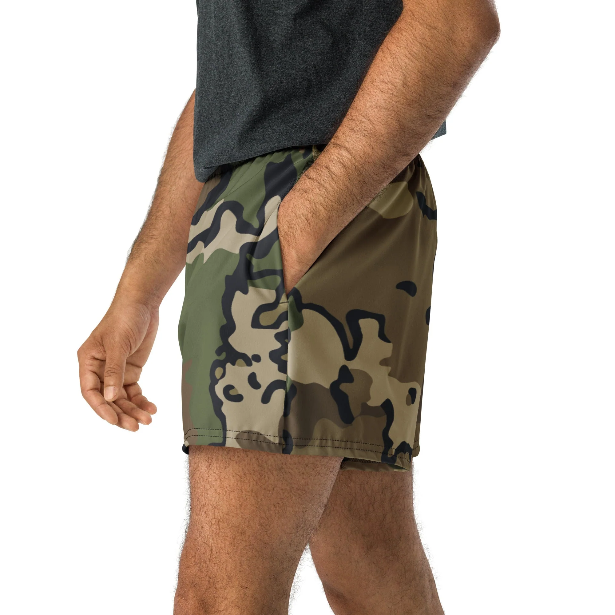Alaska Chocolate Chip Multi-terrain CAMO Unisex Athletic Shorts