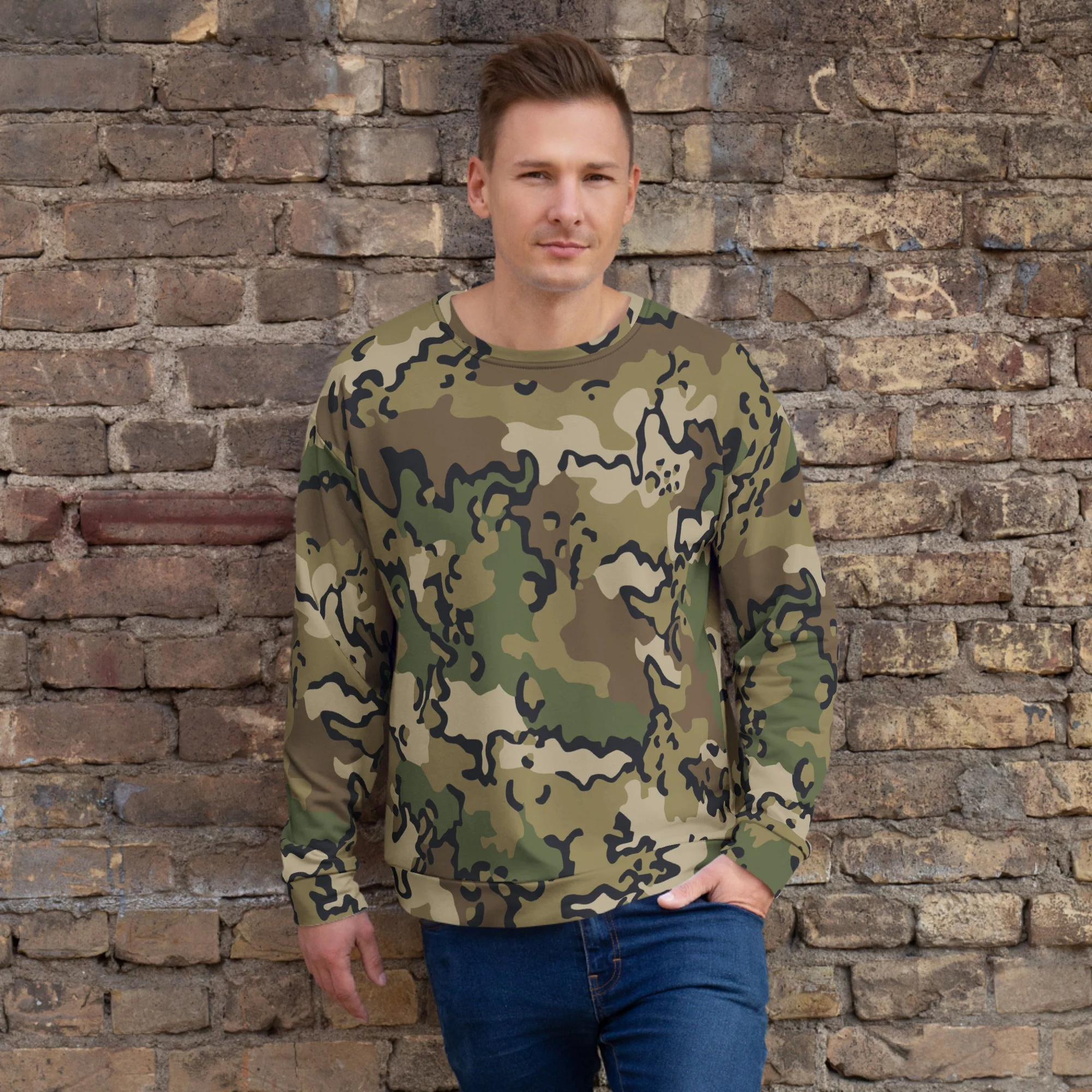 Alaska Chocolate Chip Multi-terrain CAMO Unisex Sweatshirt