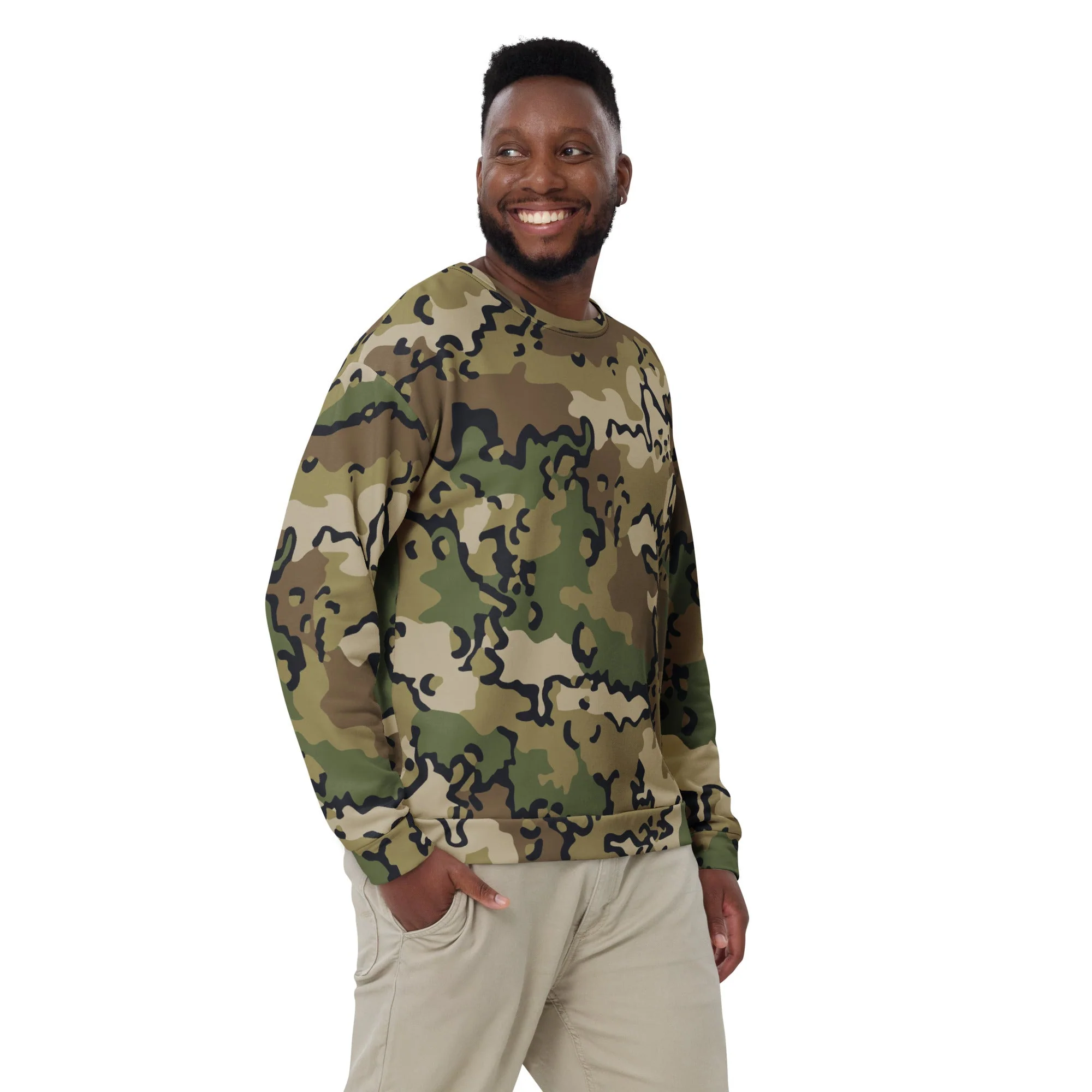 Alaska Chocolate Chip Multi-terrain CAMO Unisex Sweatshirt - Image 5