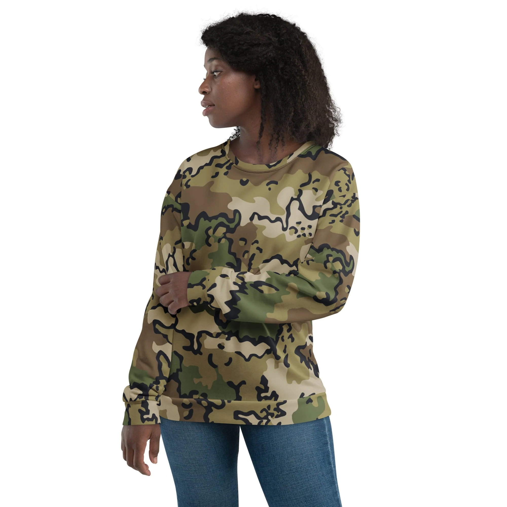 Alaska Chocolate Chip Multi-terrain CAMO Unisex Sweatshirt - Image 6