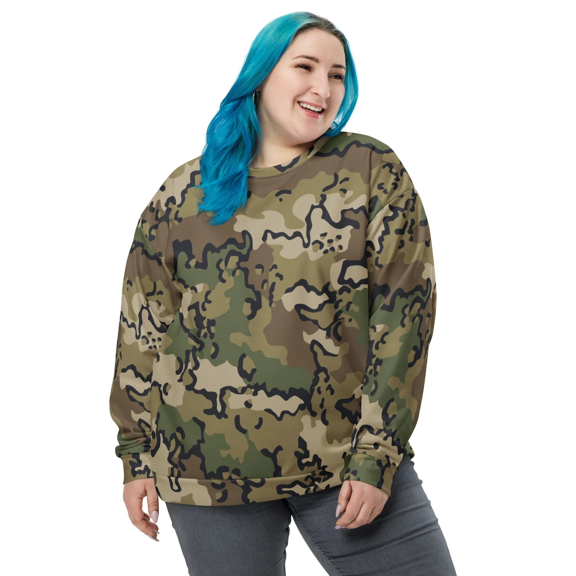 Alaska Chocolate Chip Multi-terrain CAMO Unisex Sweatshirt - Image 7