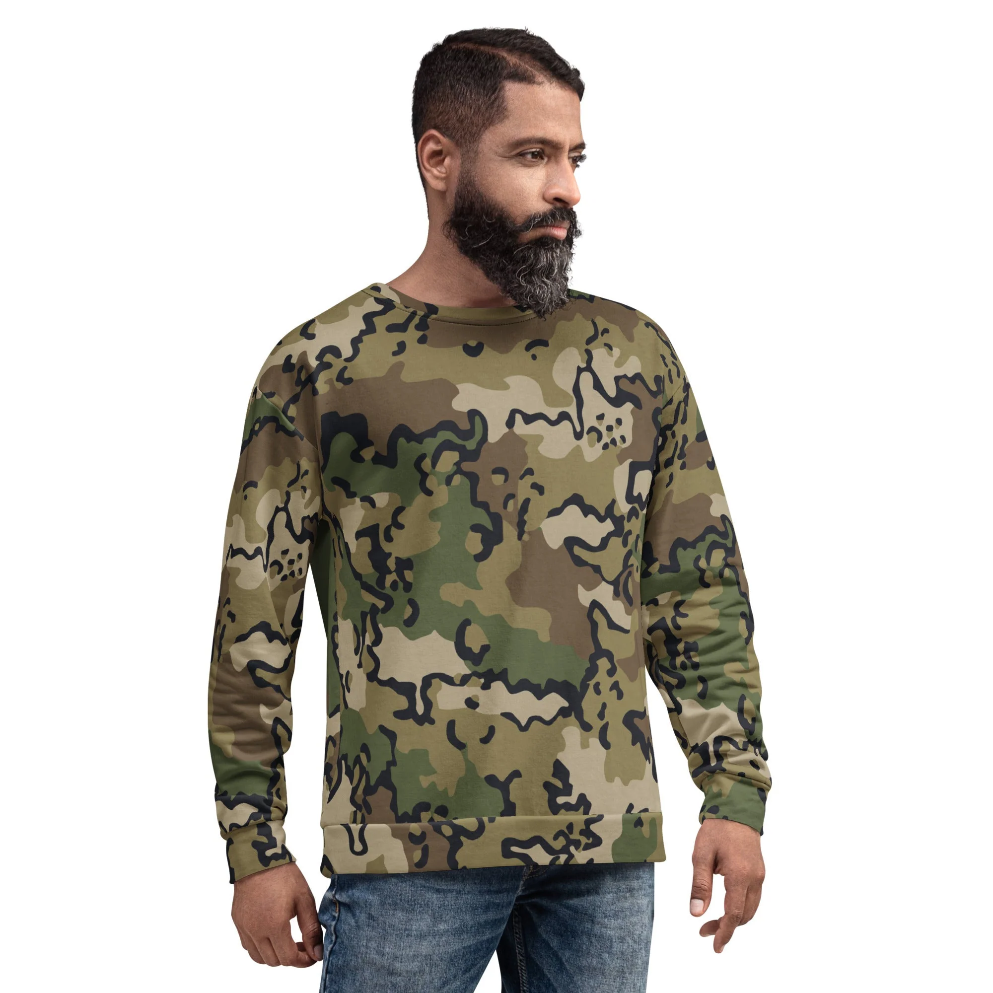 Alaska Chocolate Chip Multi-terrain CAMO Unisex Sweatshirt - Image 9