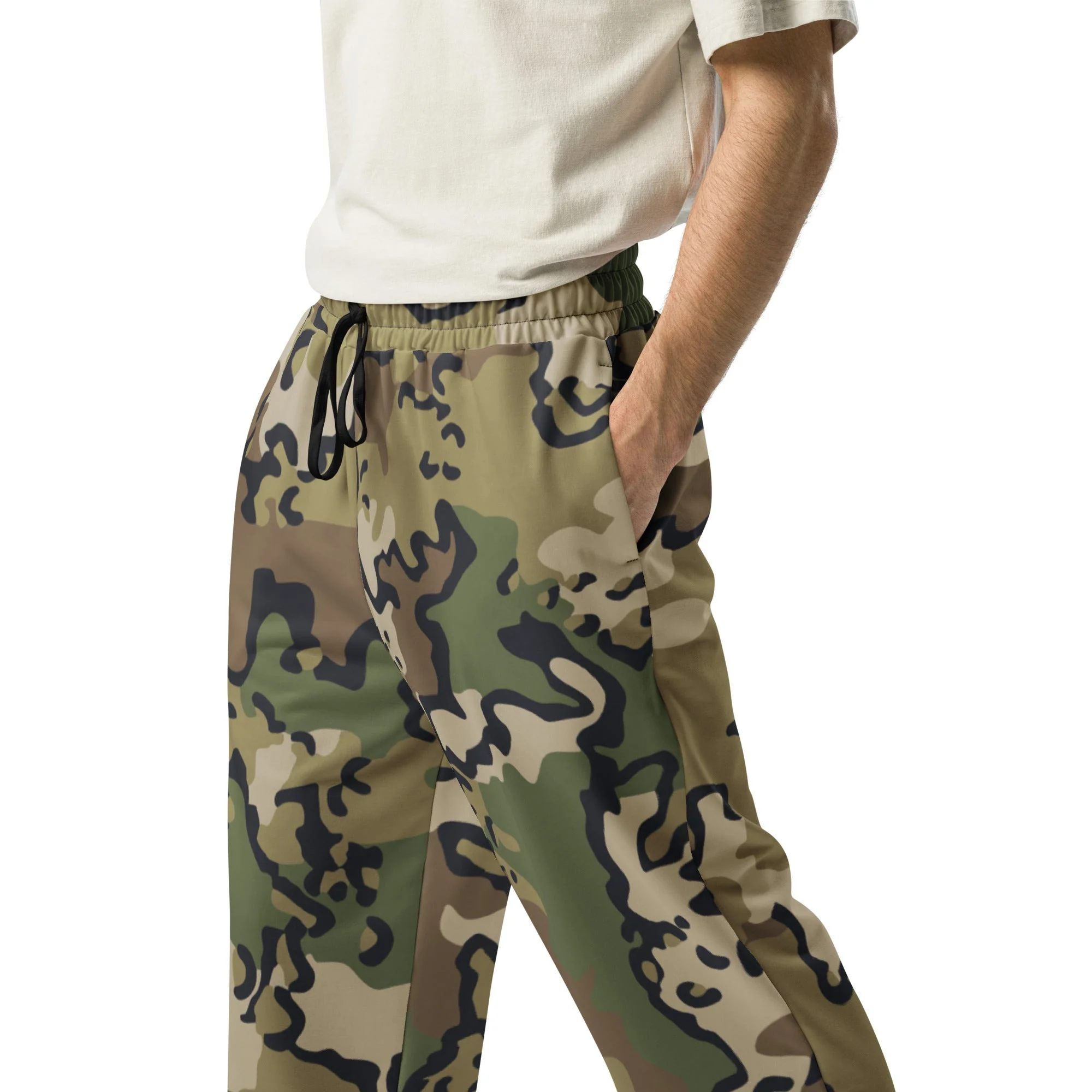 Alaska Chocolate Chip Multi-terrain CAMO Unisex Wide-Leg Joggers - Image 4