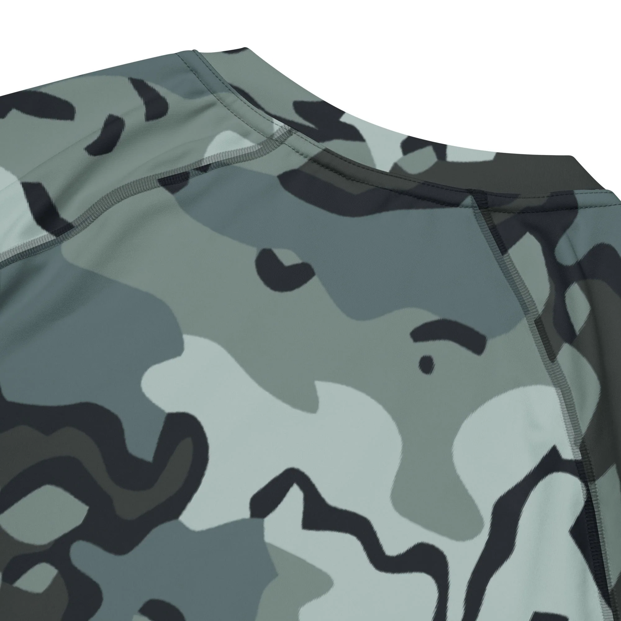 Alaska Chocolate Chip Urban CAMO Mens Short-Sleeve Rash Guard - Image 6