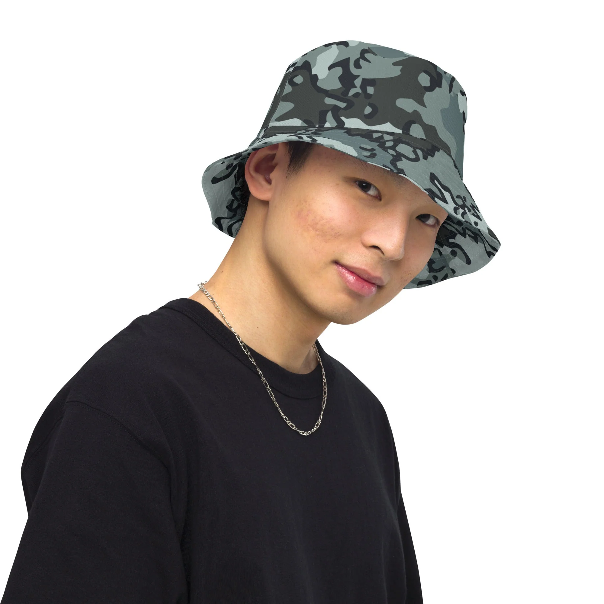 Alaska Chocolate Chip Urban CAMO Reversible Bucket Hat - Image 3
