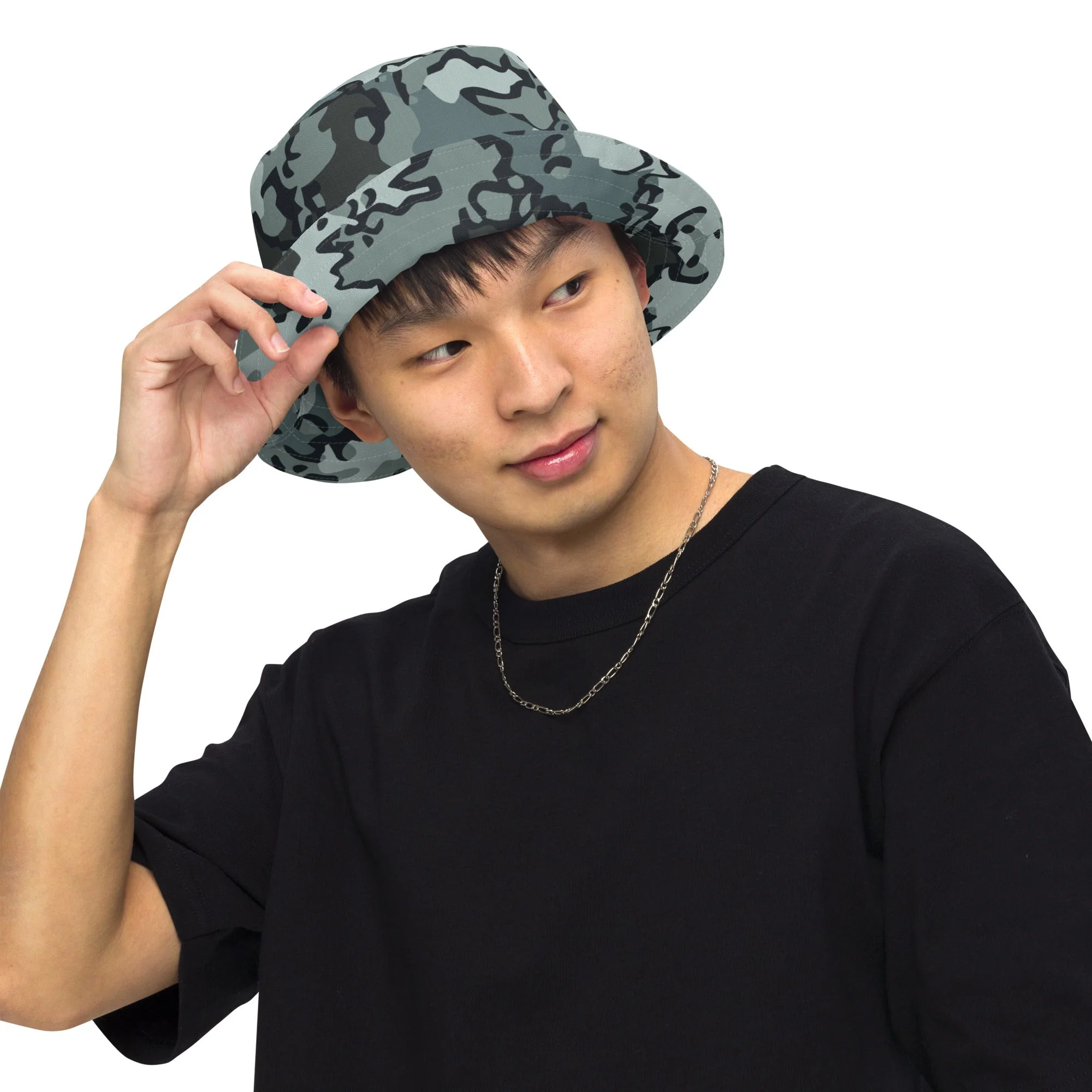 Alaska Chocolate Chip Urban CAMO Reversible Bucket Hat - Image 8