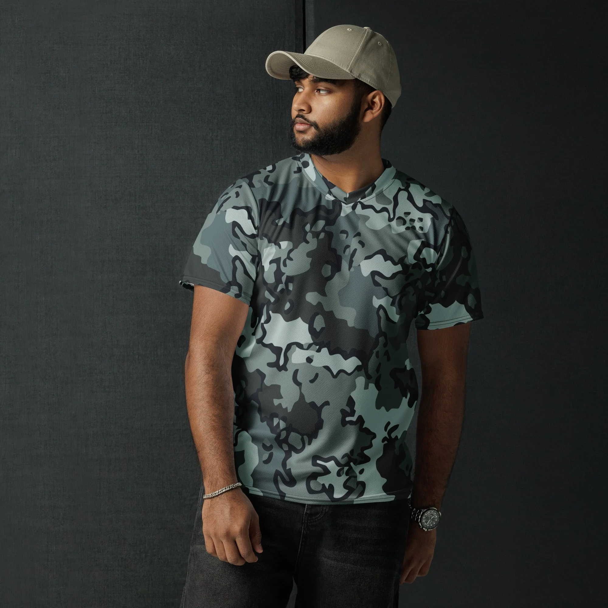 Alaska Chocolate Chip Urban CAMO Unisex Sports Jersey - Image 10