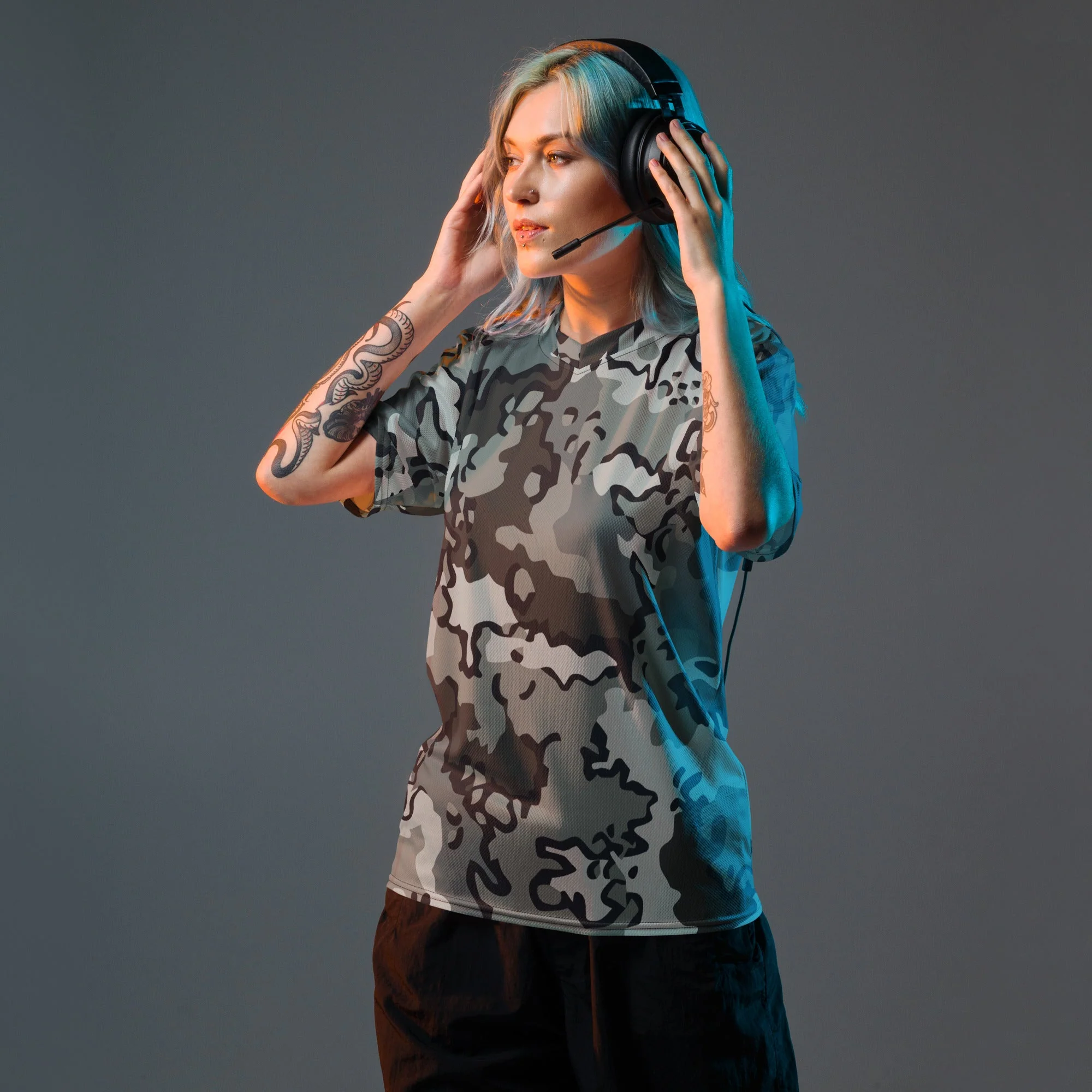 Alaska Chocolate Chip Urban CAMO Unisex Sports Jersey - Image 4