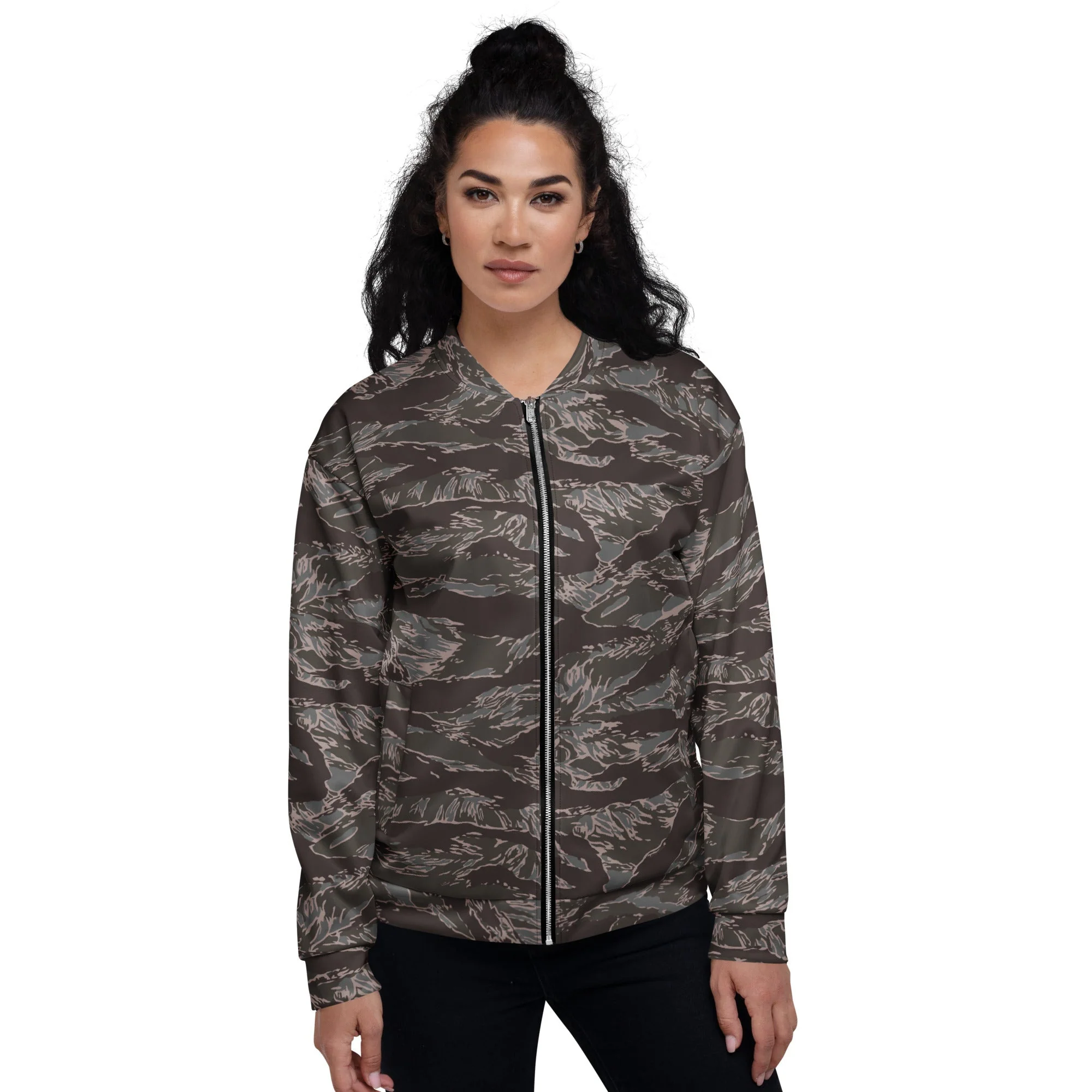 American Tiger Stripe Metro CAMO Unisex Bomber Jacket - Image 4