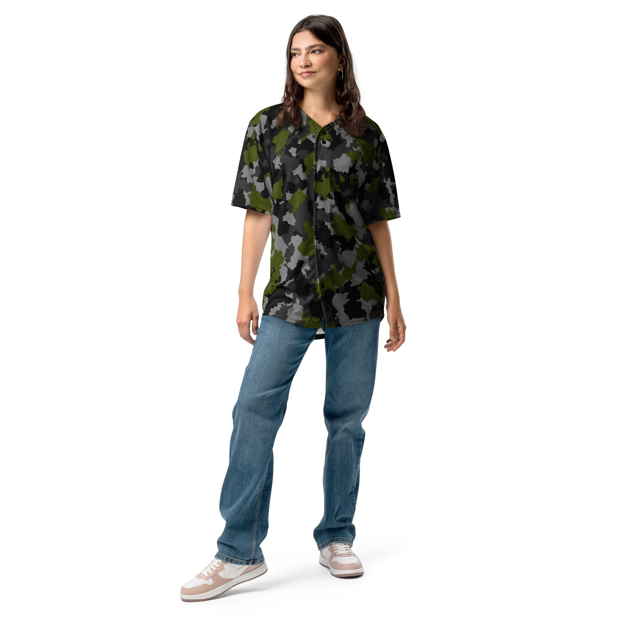 Alpha Jungle CAMO Unisex Baseball Jersey - Image 10