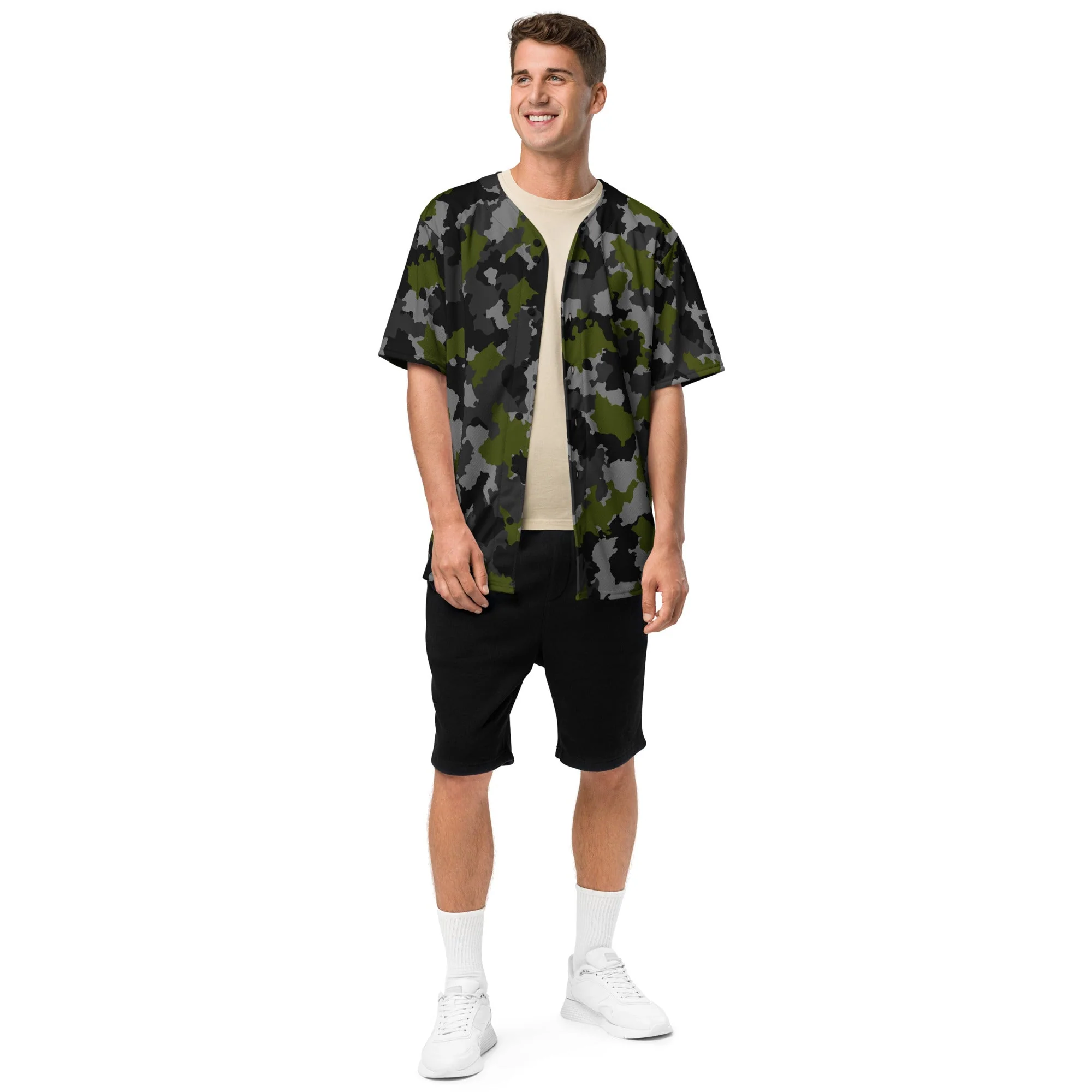 Alpha Jungle CAMO Unisex Baseball Jersey - Image 14