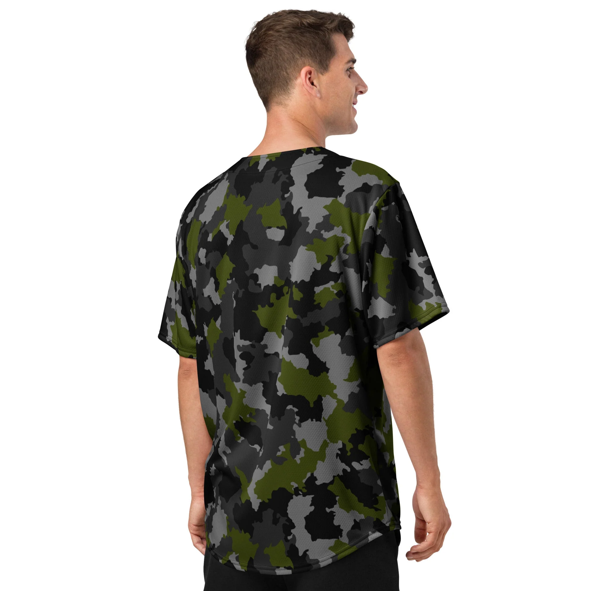Alpha Jungle CAMO Unisex Baseball Jersey - Image 8