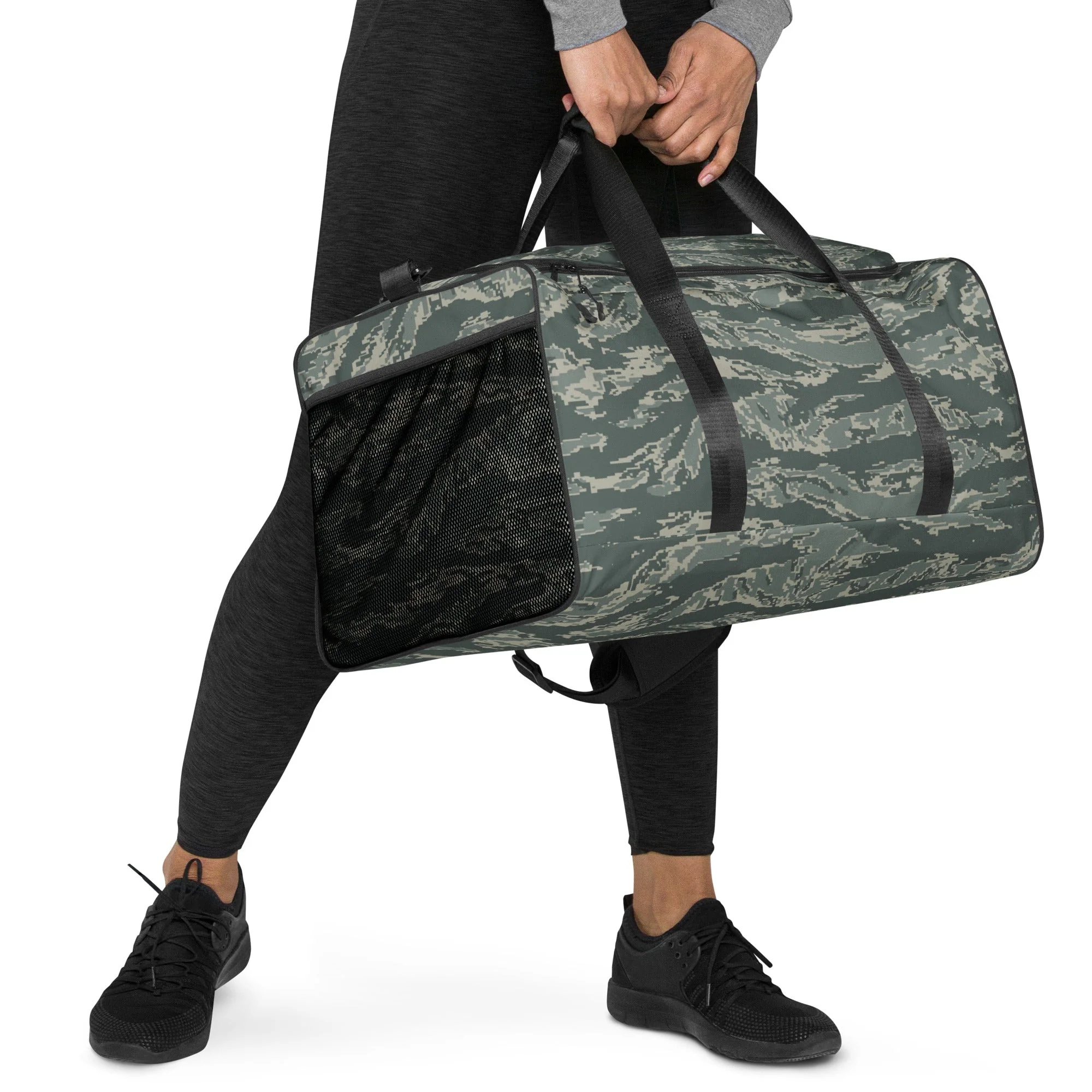 American Tiger Stripe Airman Battle Uniform (ABU) CAMO Duffle Bag - Image 7