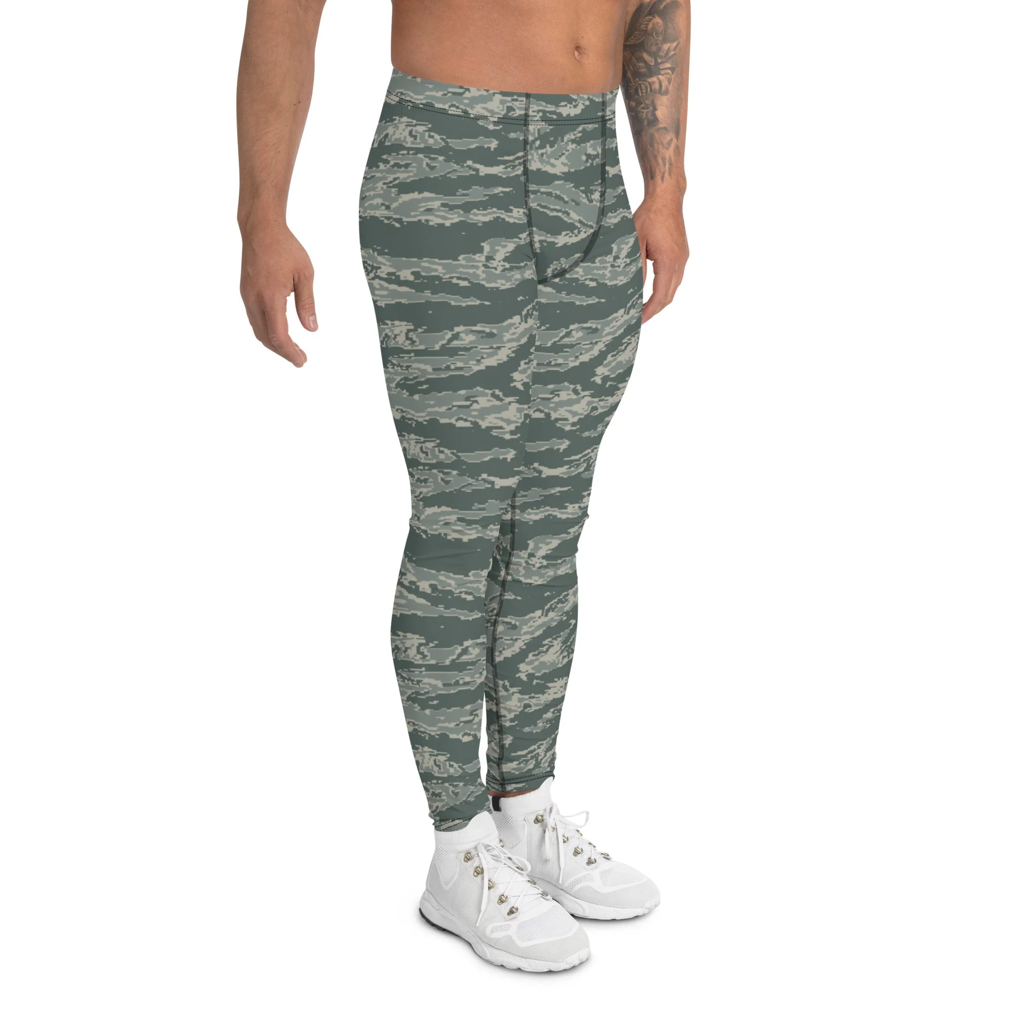 American Tiger Stripe Airman Battle Uniform (ABU) CAMO Mens Leggings - Image 3