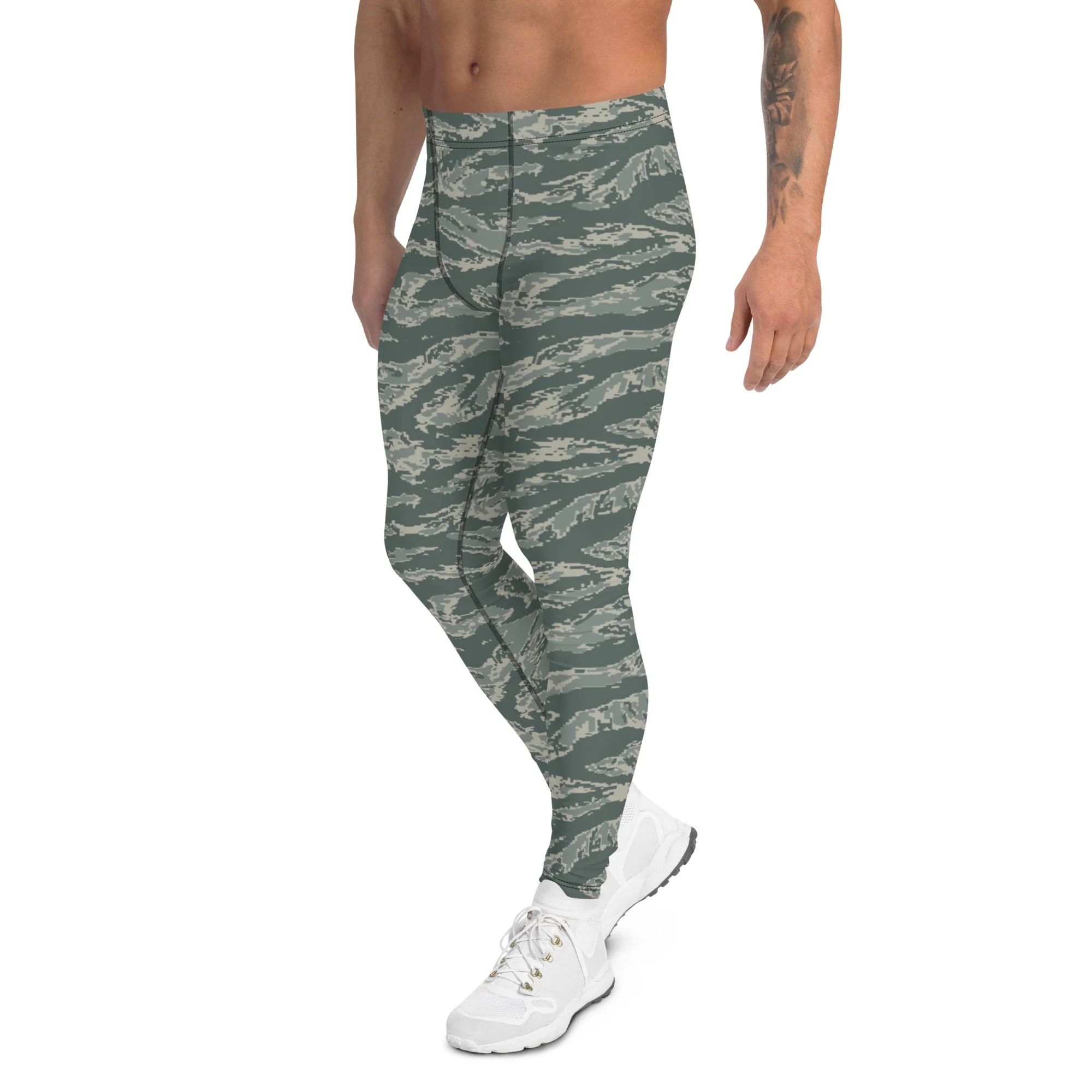 American Tiger Stripe Airman Battle Uniform (ABU) CAMO Mens Leggings - Image 4