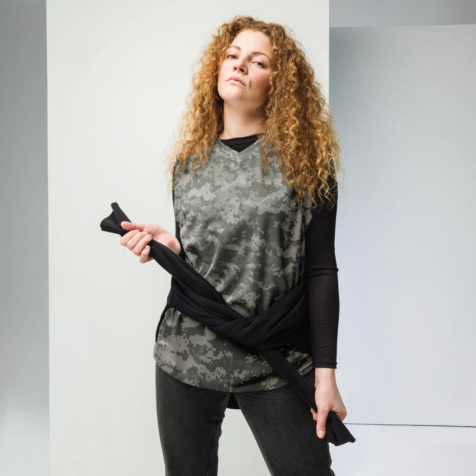 American Digital Army Combat Uniform (ACU) CAMO Unisex Basketball Jersey - Image 2