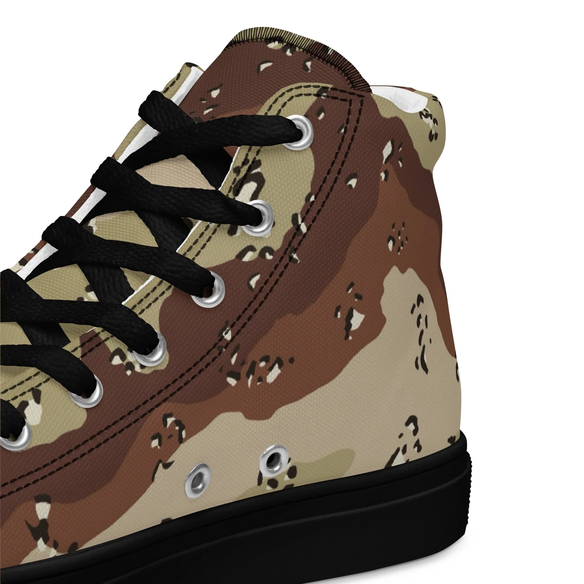 American Chocolate Chip Desert Battle Dress Uniform (DBDU) CAMO Mens High-Top Canvas Shoes - Image 4