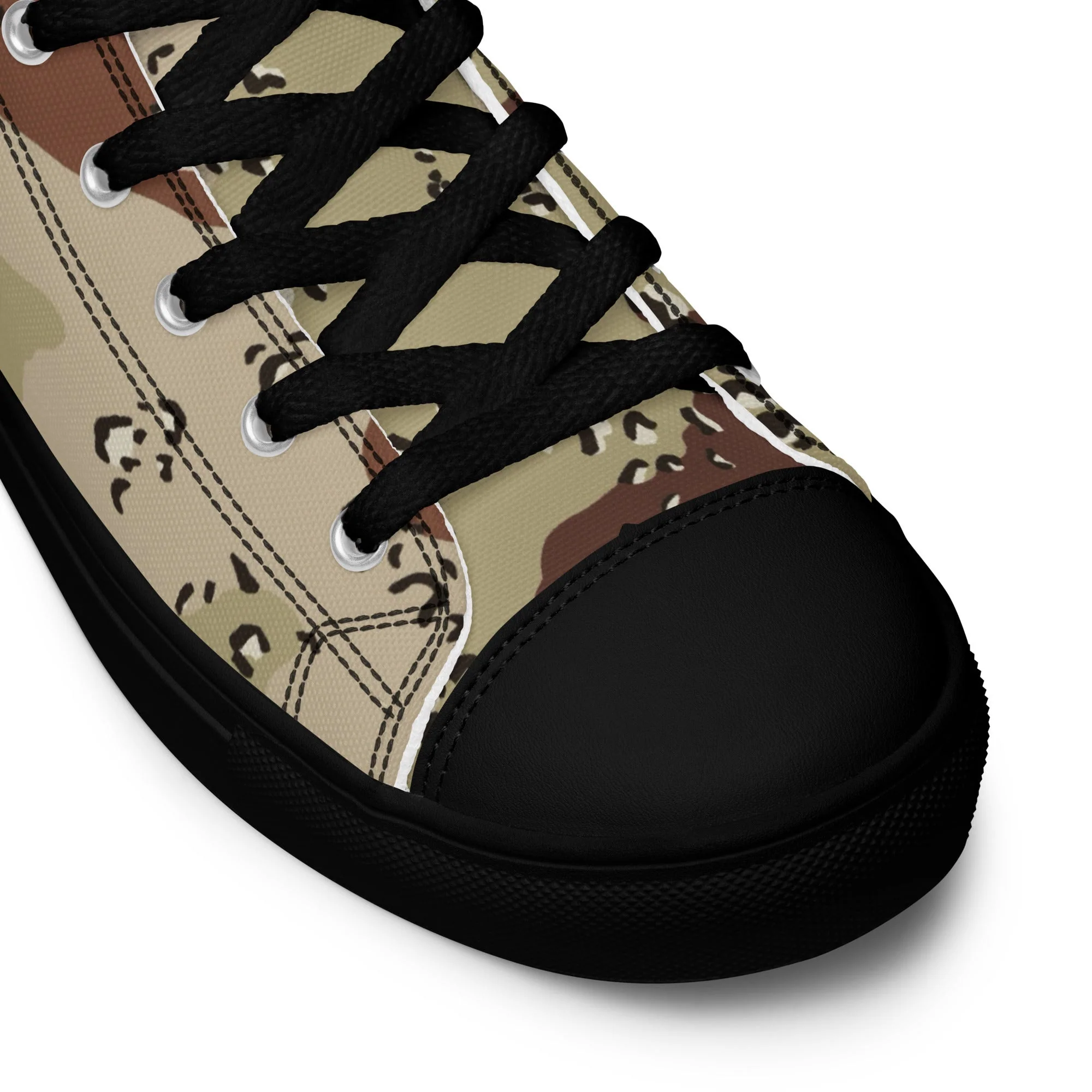 American Chocolate Chip Desert Battle Dress Uniform (DBDU) CAMO Mens High-Top Canvas Shoes - Image 5