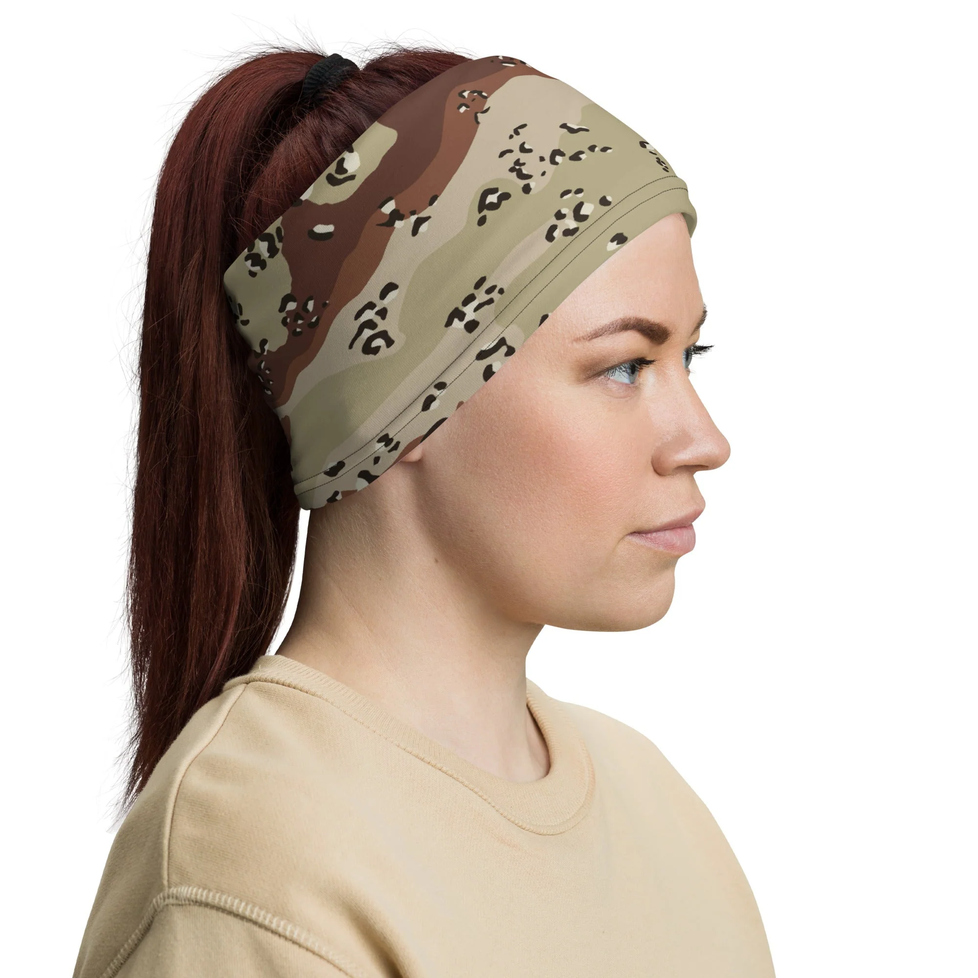 American Chocolate Chip Desert Battle Dress Uniform (DBDU) CAMO Neck Gaiter - Image 3