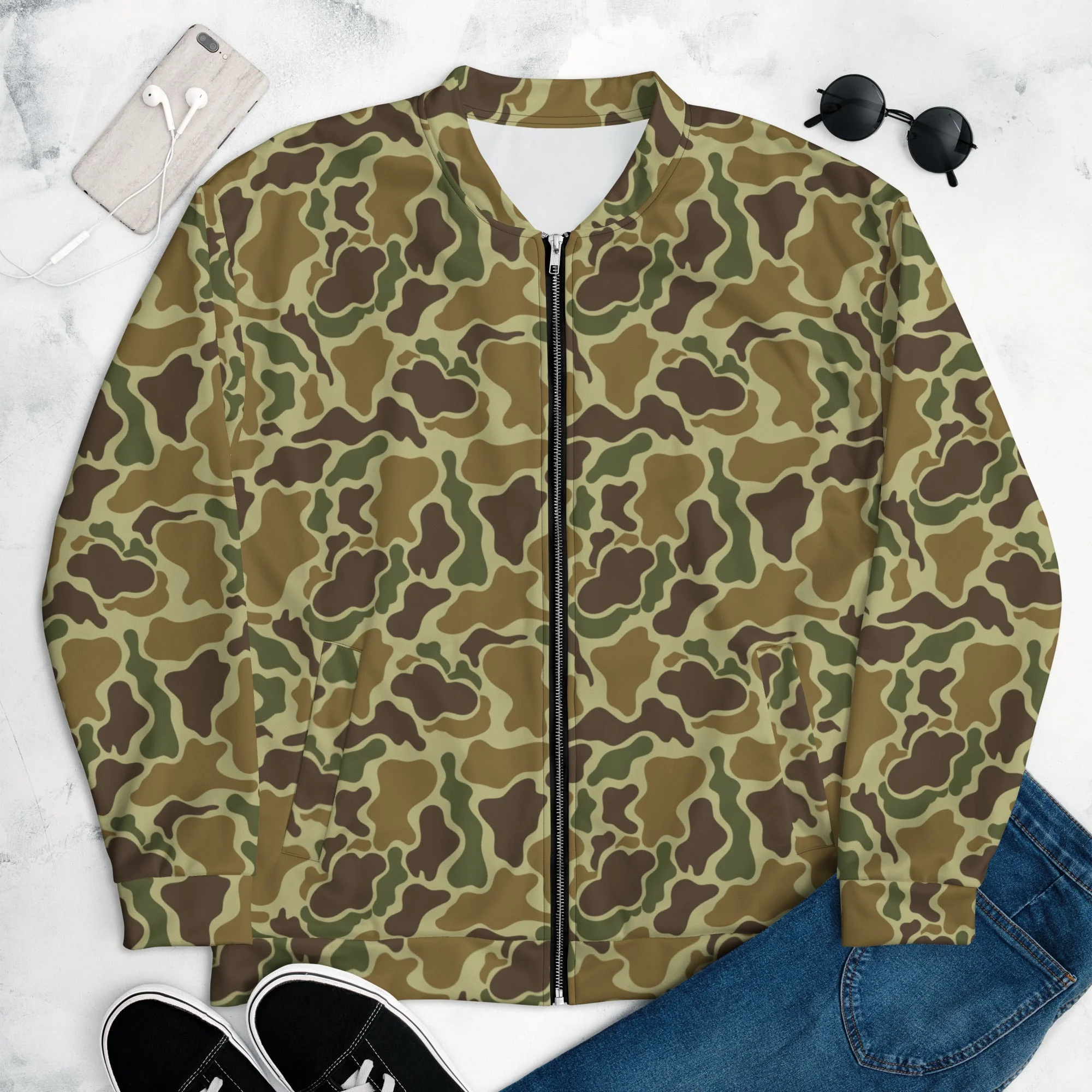 American Duck Hunter Advisor CAMO Unisex Bomber Jacket - Image 3