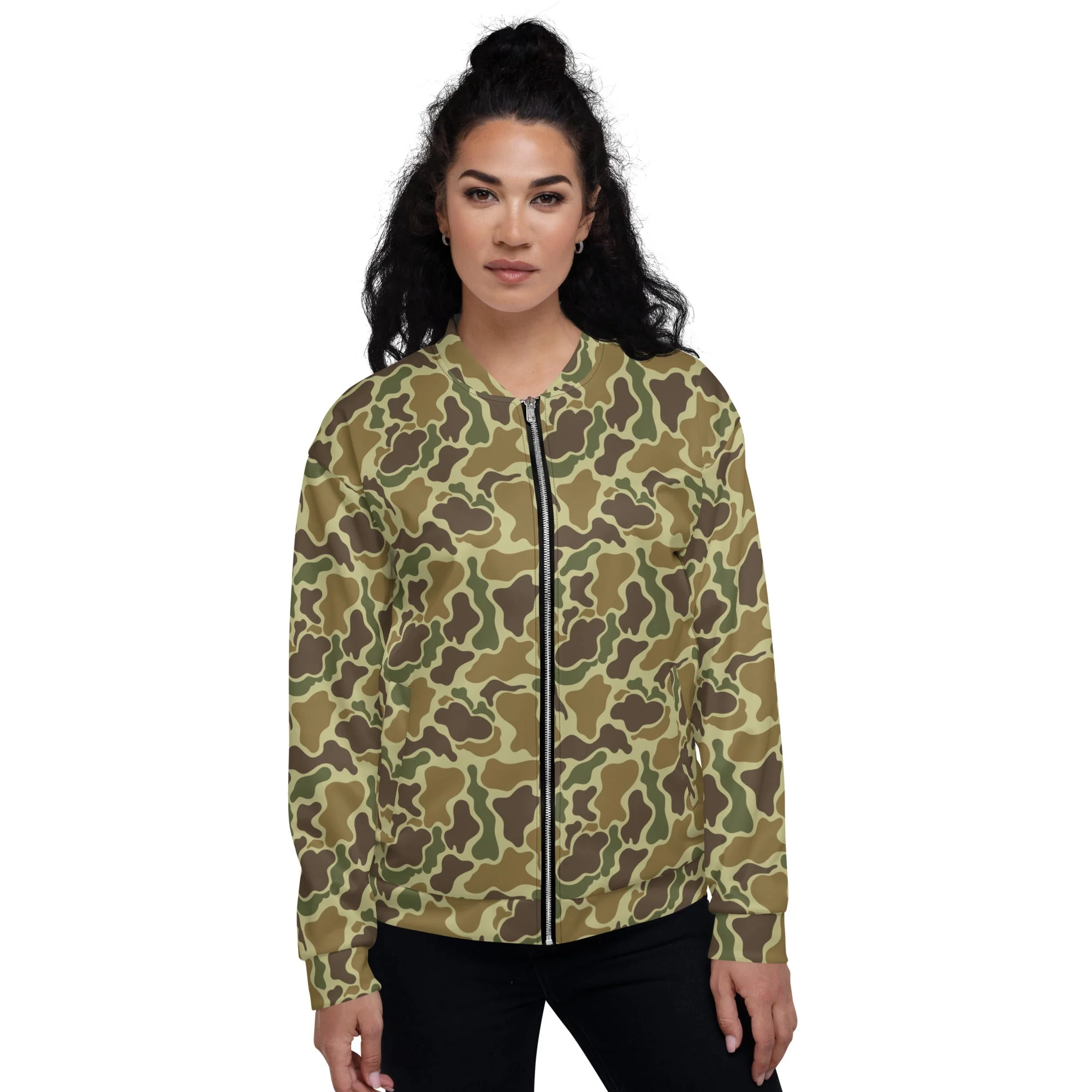 American Duck Hunter Advisor CAMO Unisex Bomber Jacket - Image 4