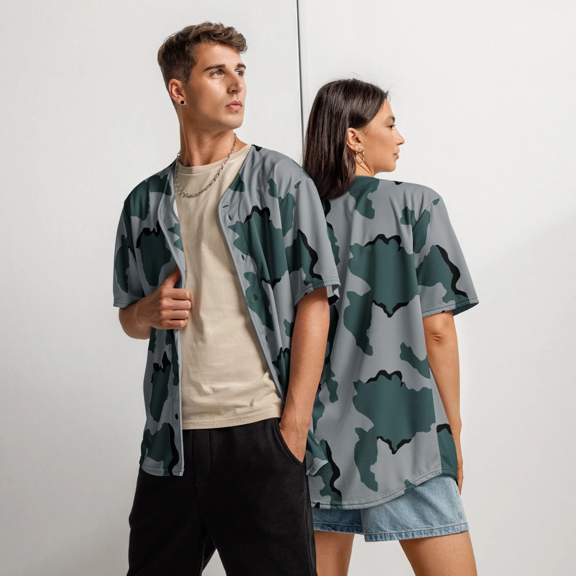 American Coffee Stain Urban CAMO Unisex Baseball Jersey