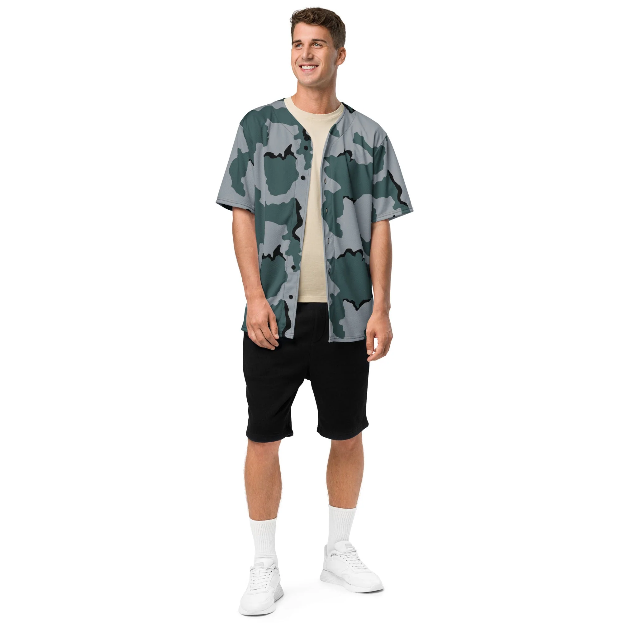American Coffee Stain Urban CAMO Unisex Baseball Jersey - Image 14