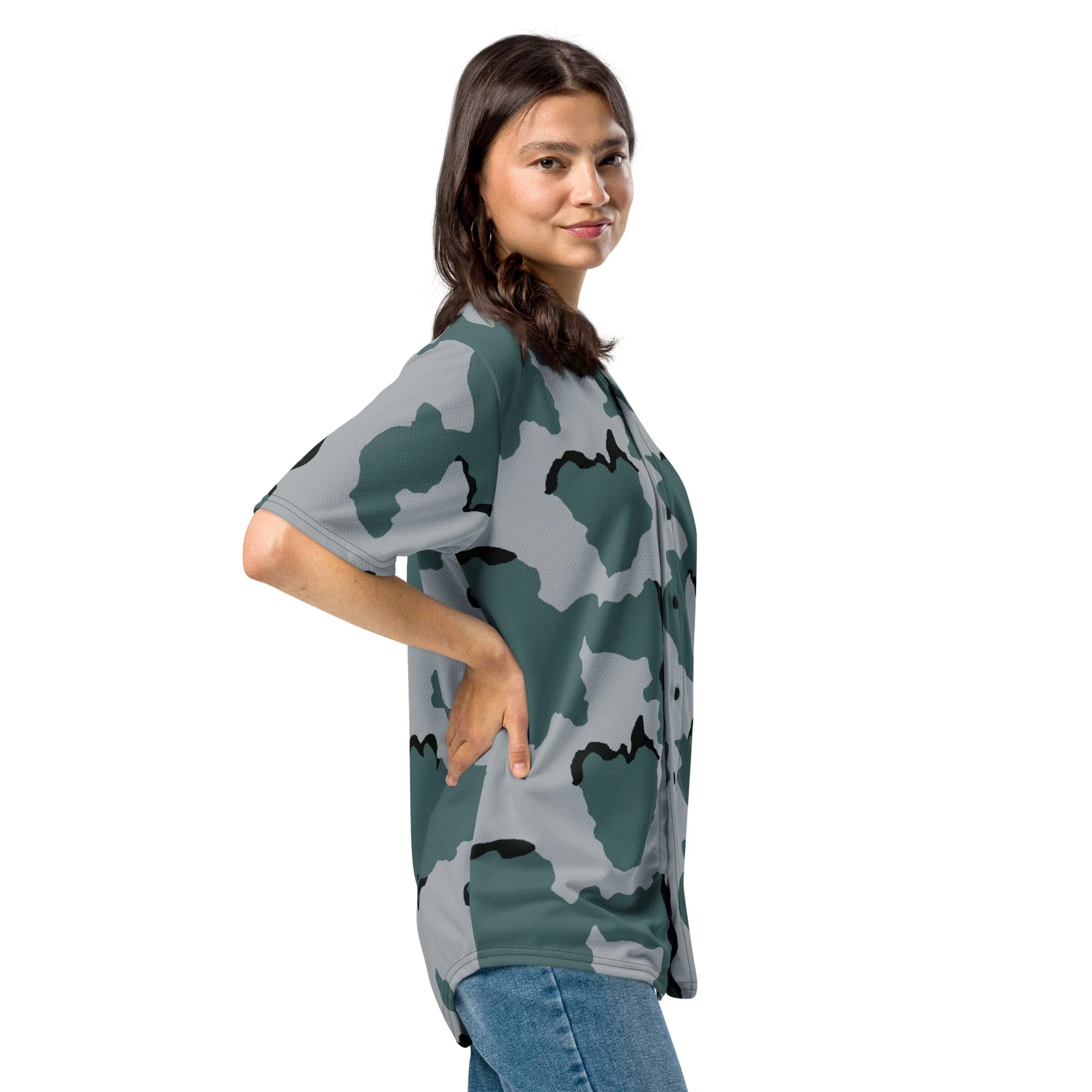 American Coffee Stain Urban CAMO Unisex Baseball Jersey - Image 2
