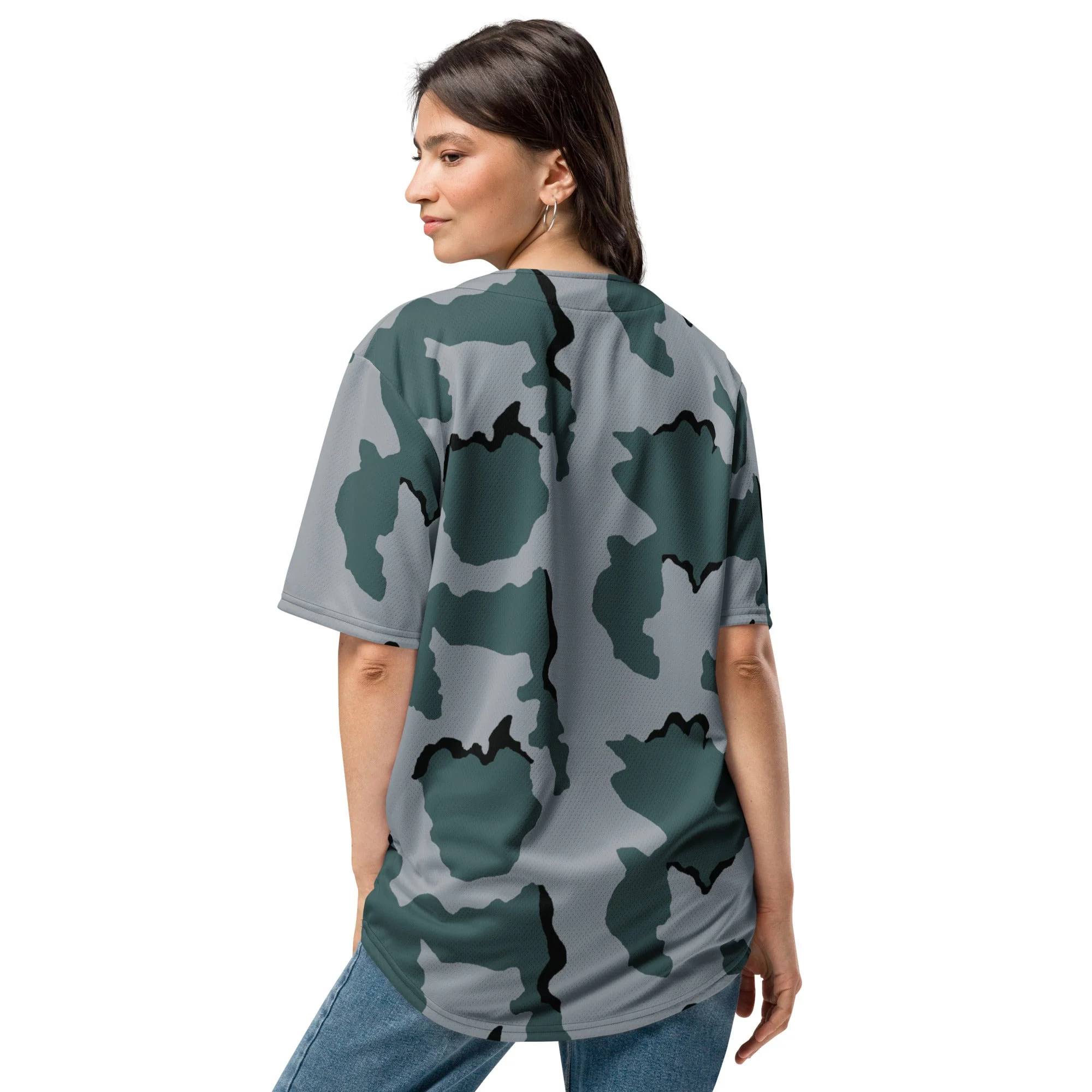 American Coffee Stain Urban CAMO Unisex Baseball Jersey - Image 4