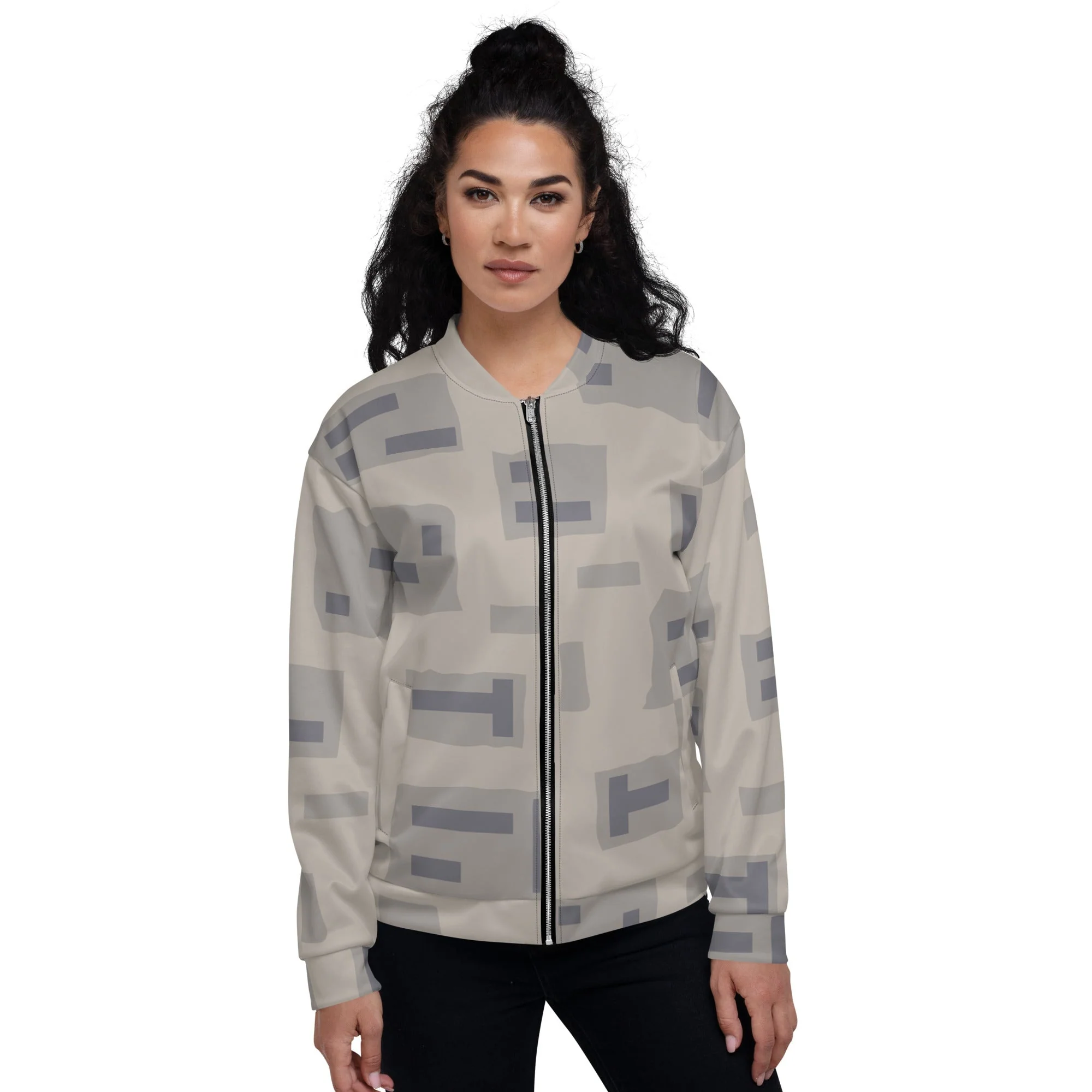 American T-Block Desert CAMO Unisex Bomber Jacket - Image 4
