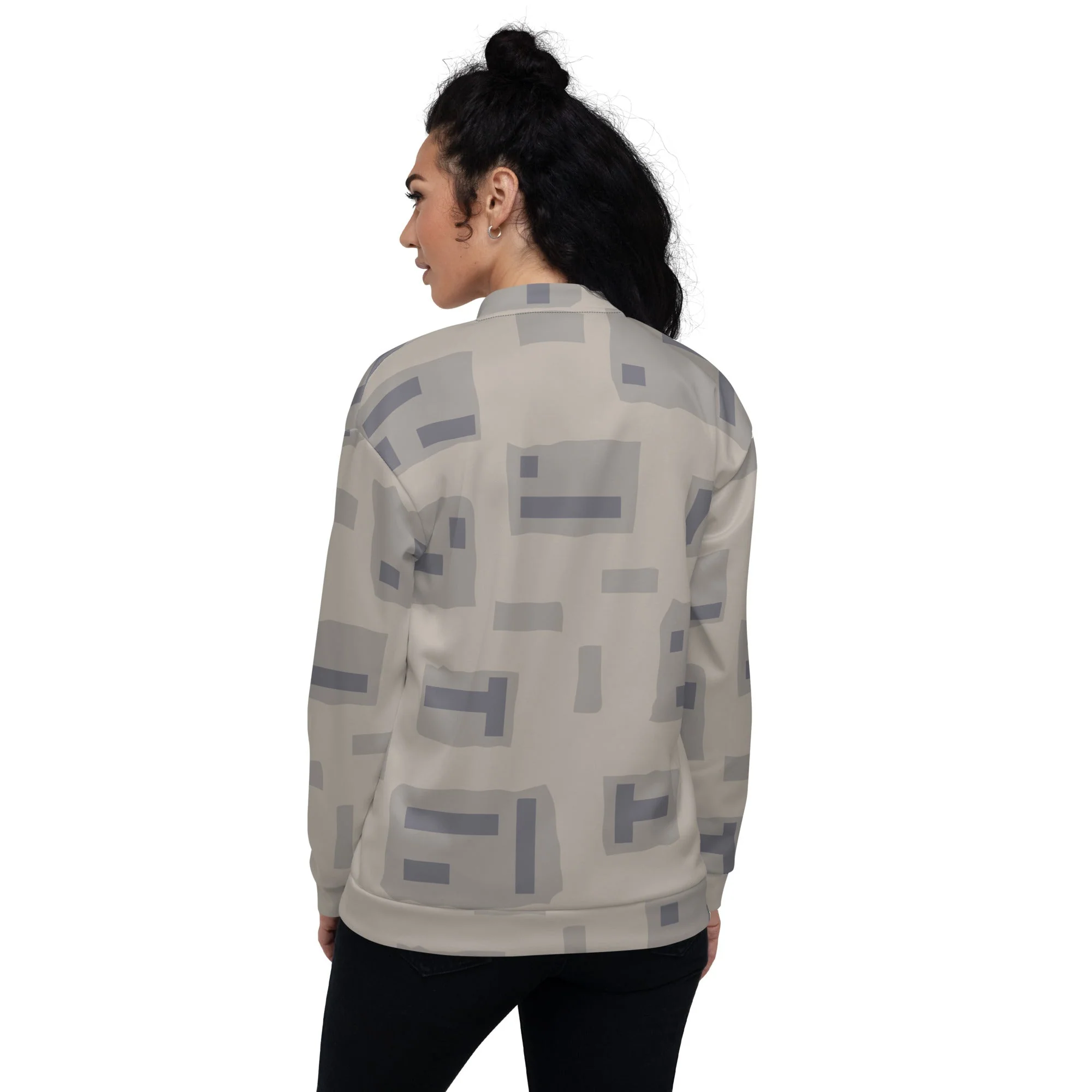 American T-Block Desert CAMO Unisex Bomber Jacket - Image 5