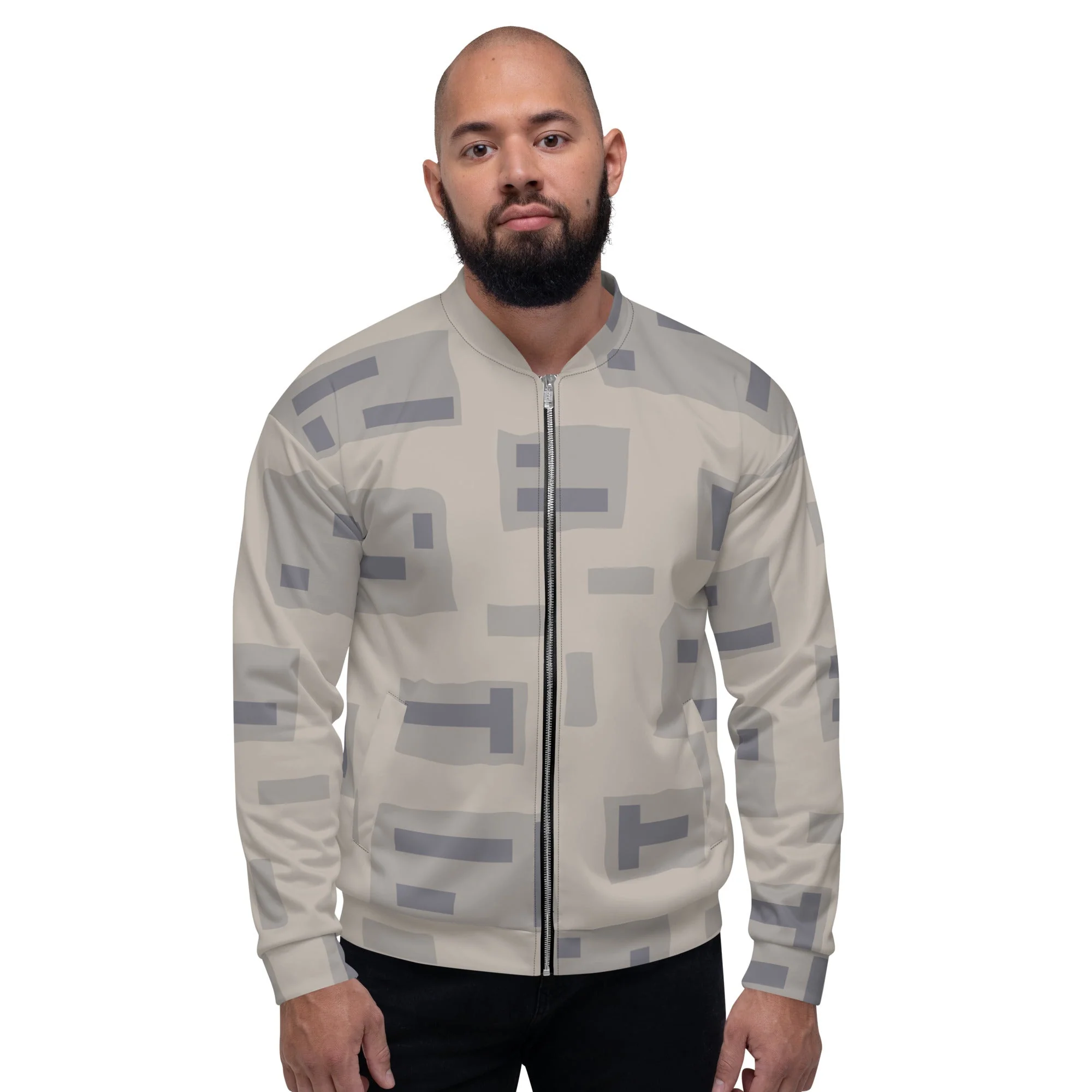 American T-Block Desert CAMO Unisex Bomber Jacket - Image 6