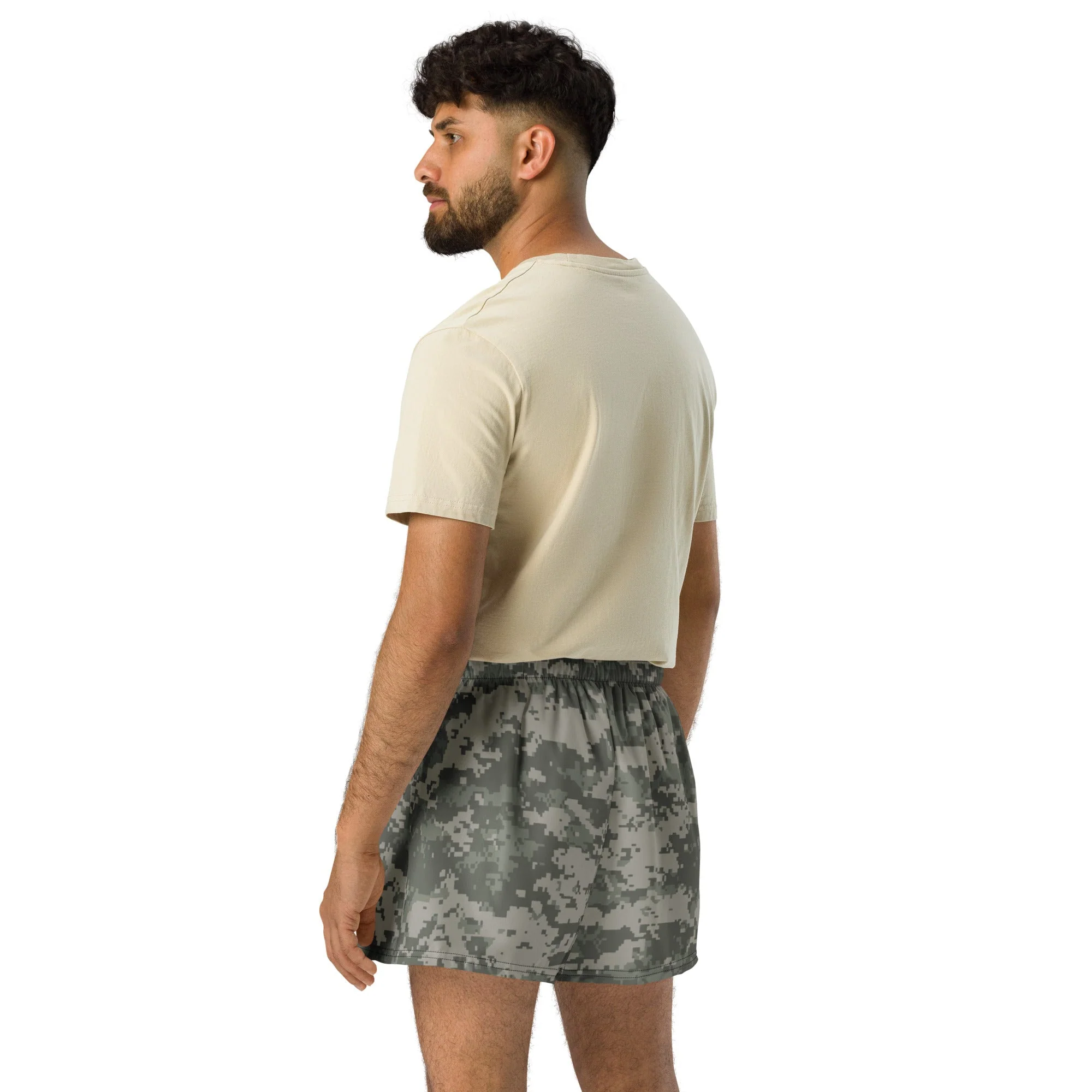 American Digital Army Combat Uniform (ACU) CAMO Unisex Athletic Shorts - Image 9